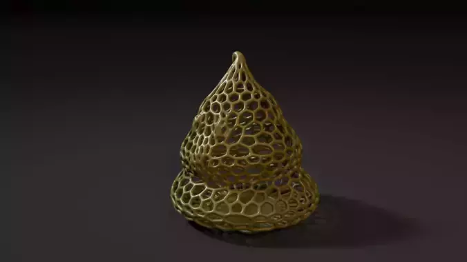 Poop voronoi 3D print model