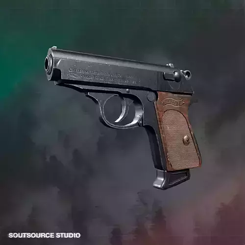 Walther PPK LowPoly Gameready by SoutSource Studio