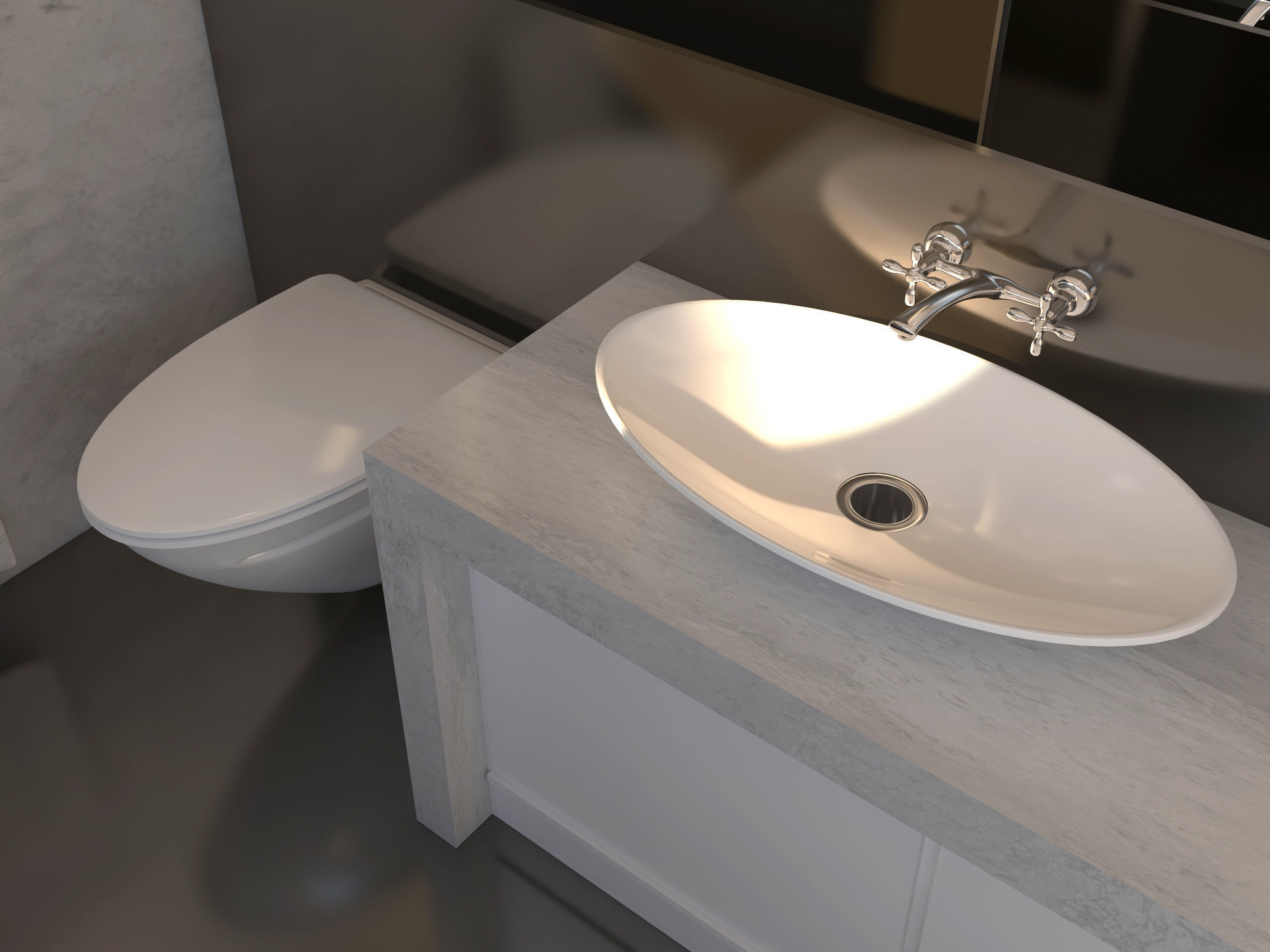 Bathroom 16 3D model_4