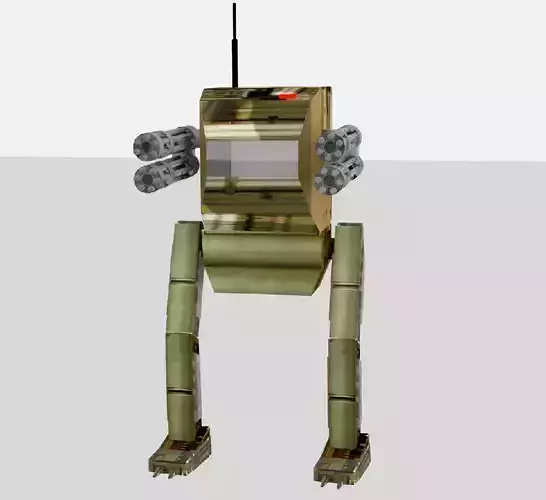 War Robot Low-poly 3D model