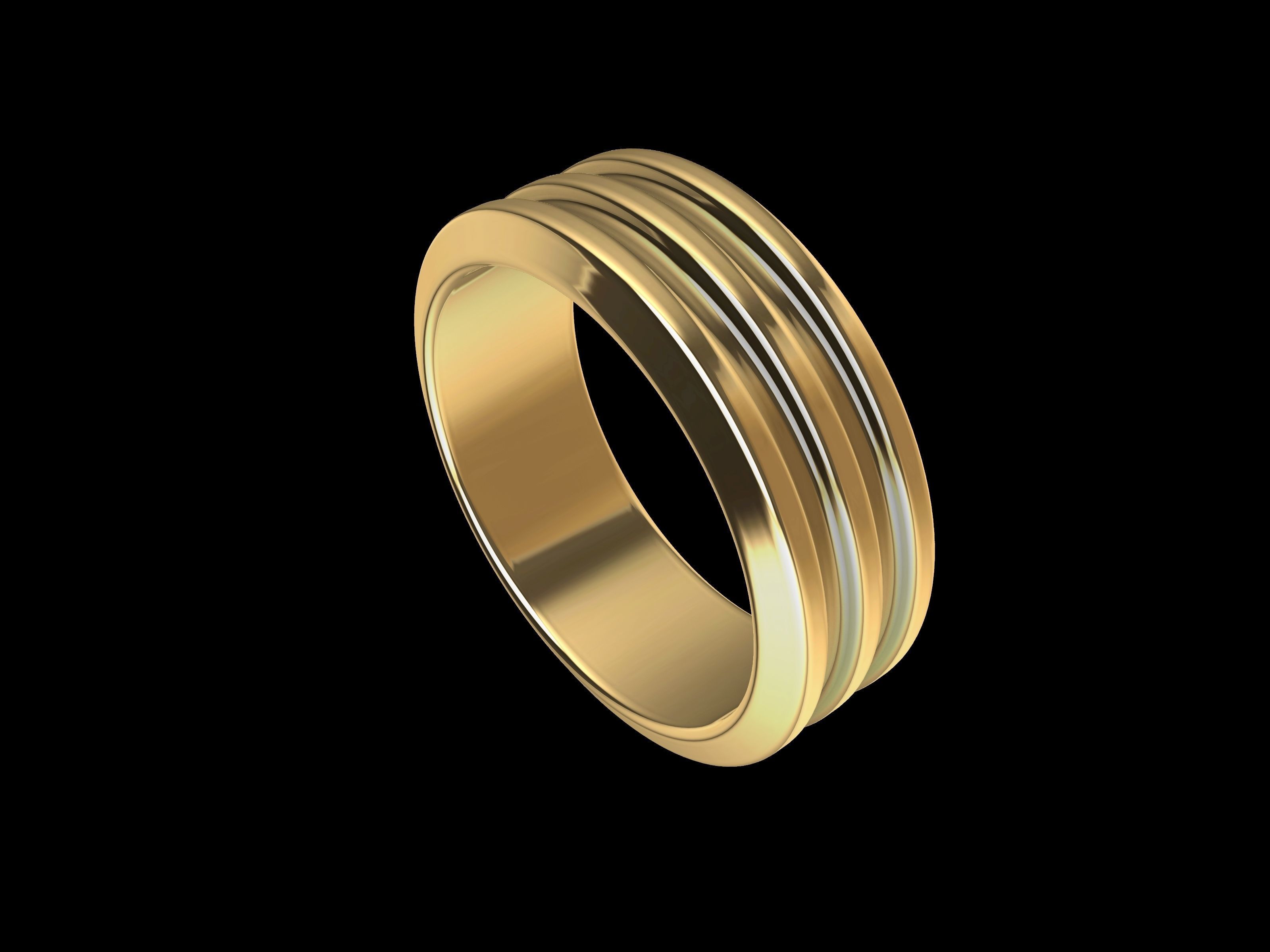 4 sizes wedding band 89343stl verified 3D print model_3