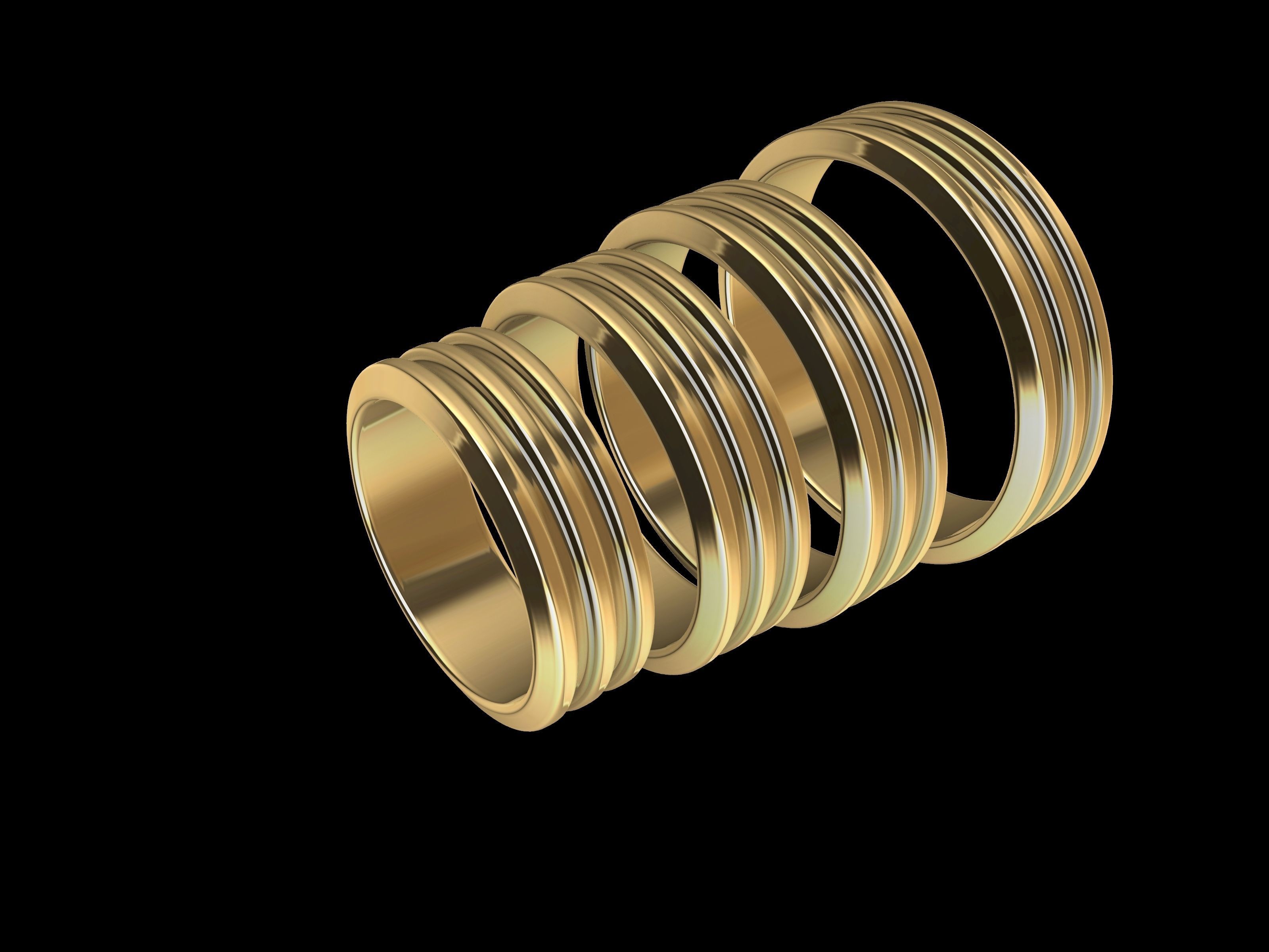 4 sizes wedding band 89343stl verified 3D print model_31