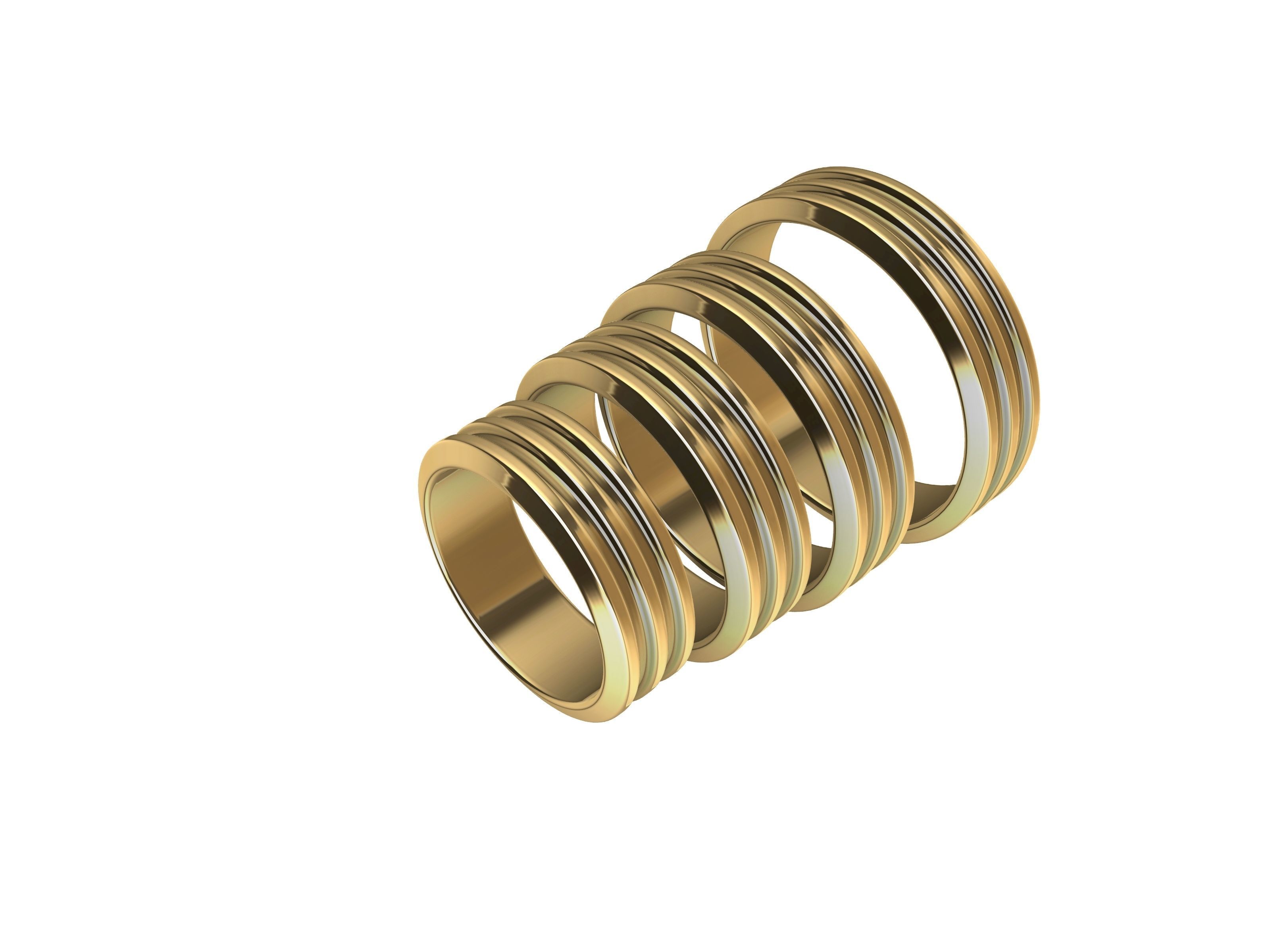 4 sizes wedding band 89343stl verified 3D print model_6