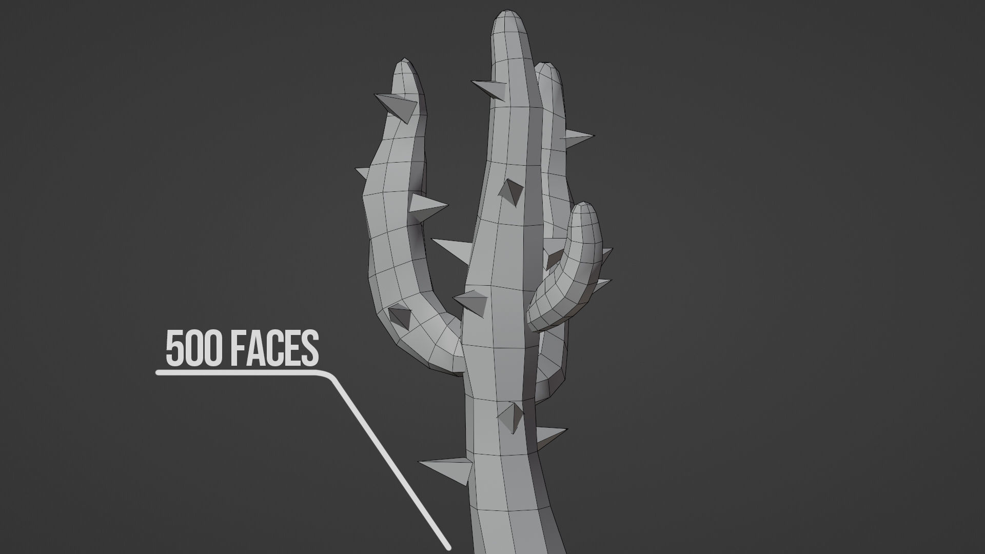 Spiky - Low-Poly Cactus Pack Low-poly 3D model_7