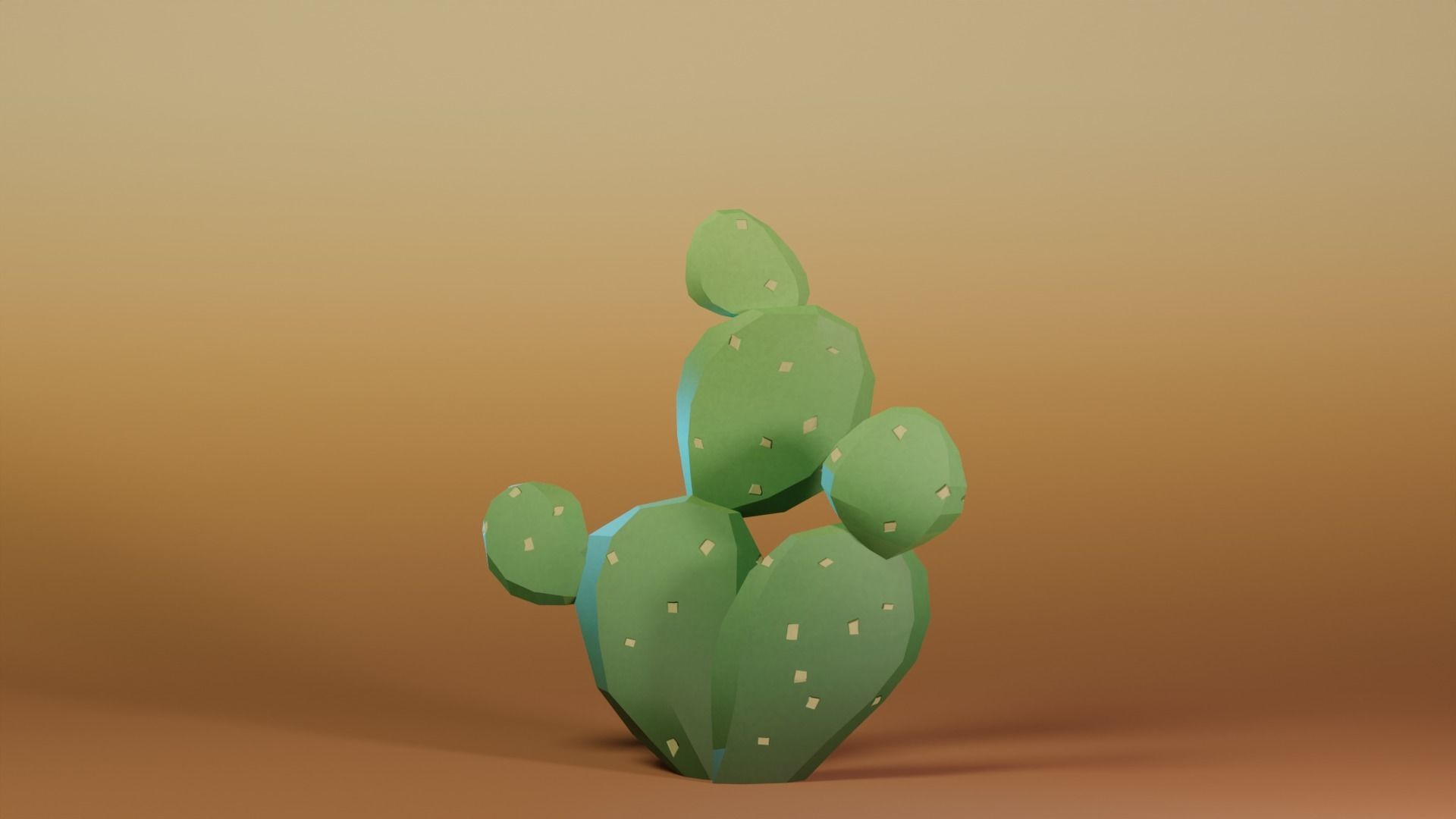 Spiky - Low-Poly Cactus Pack Low-poly 3D model_8