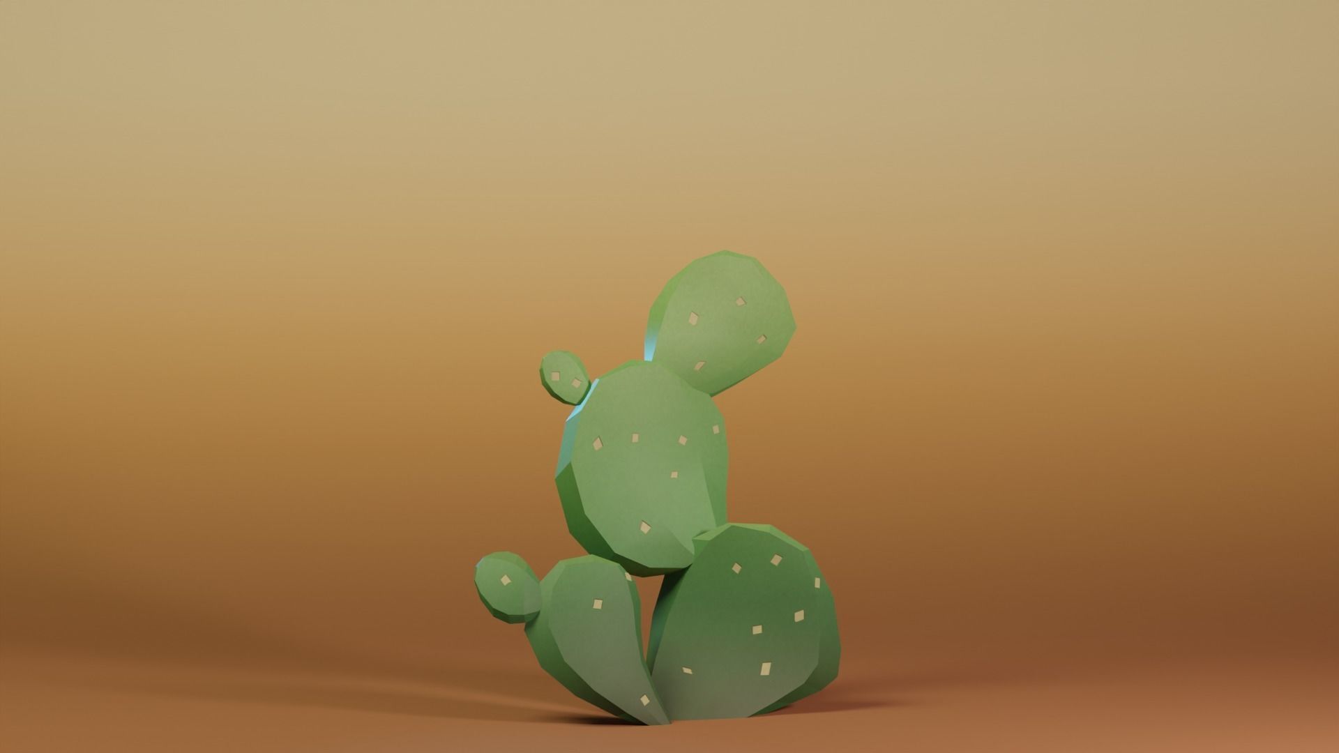 Spiky - Low-Poly Cactus Pack Low-poly 3D model_10