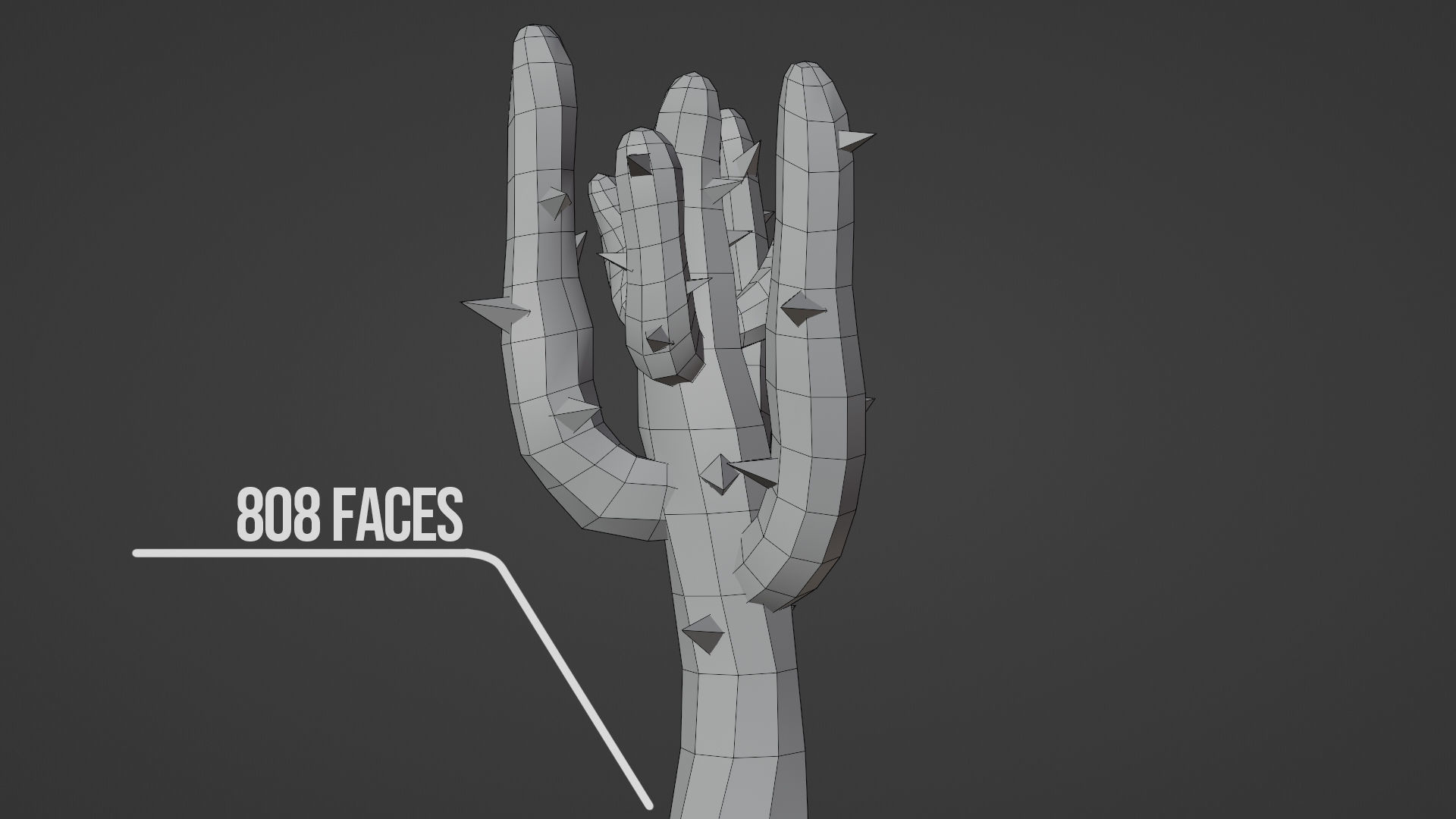 Spiky - Low-Poly Cactus Pack Low-poly 3D model_5