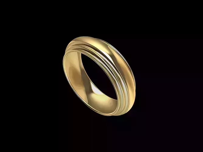 4 SIZES WEDDING BAND 3423 STL VERIFIED