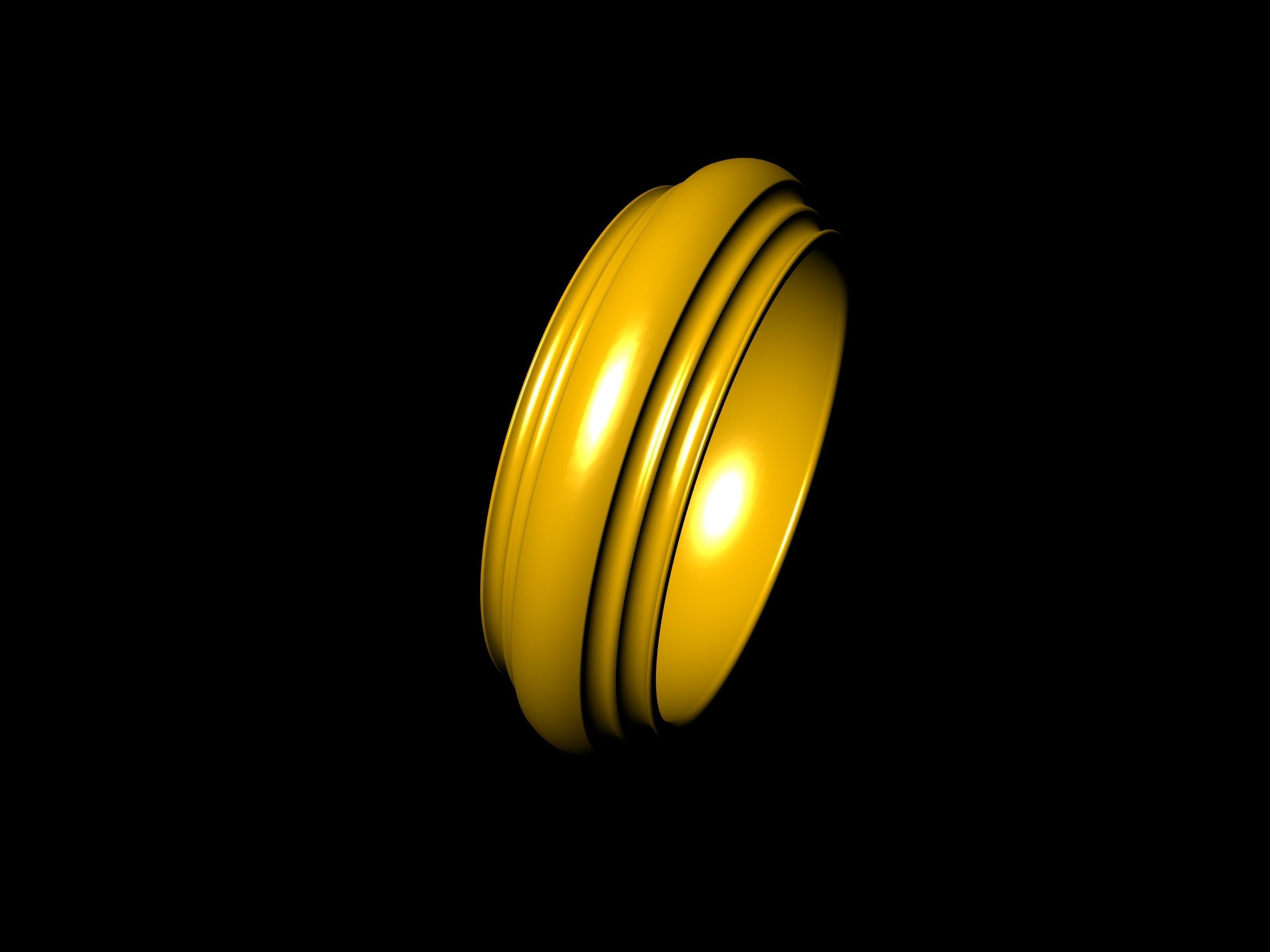 4 SIZES WEDDING BAND 3423 STL VERIFIED 3D print model_57