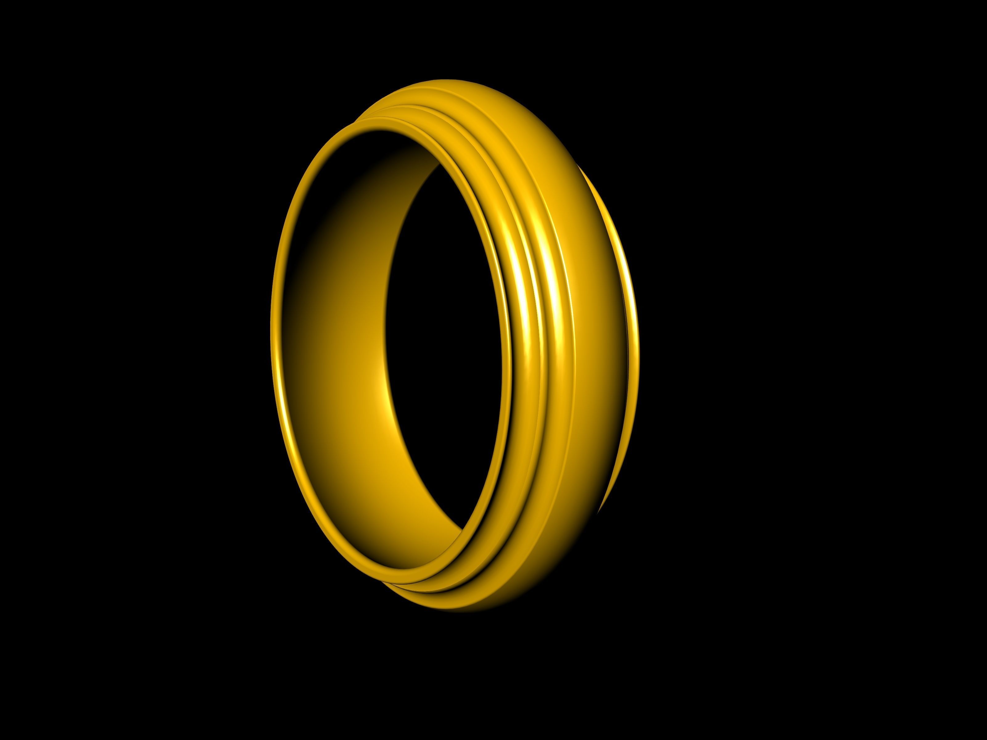 4 SIZES WEDDING BAND 3423 STL VERIFIED 3D print model_82