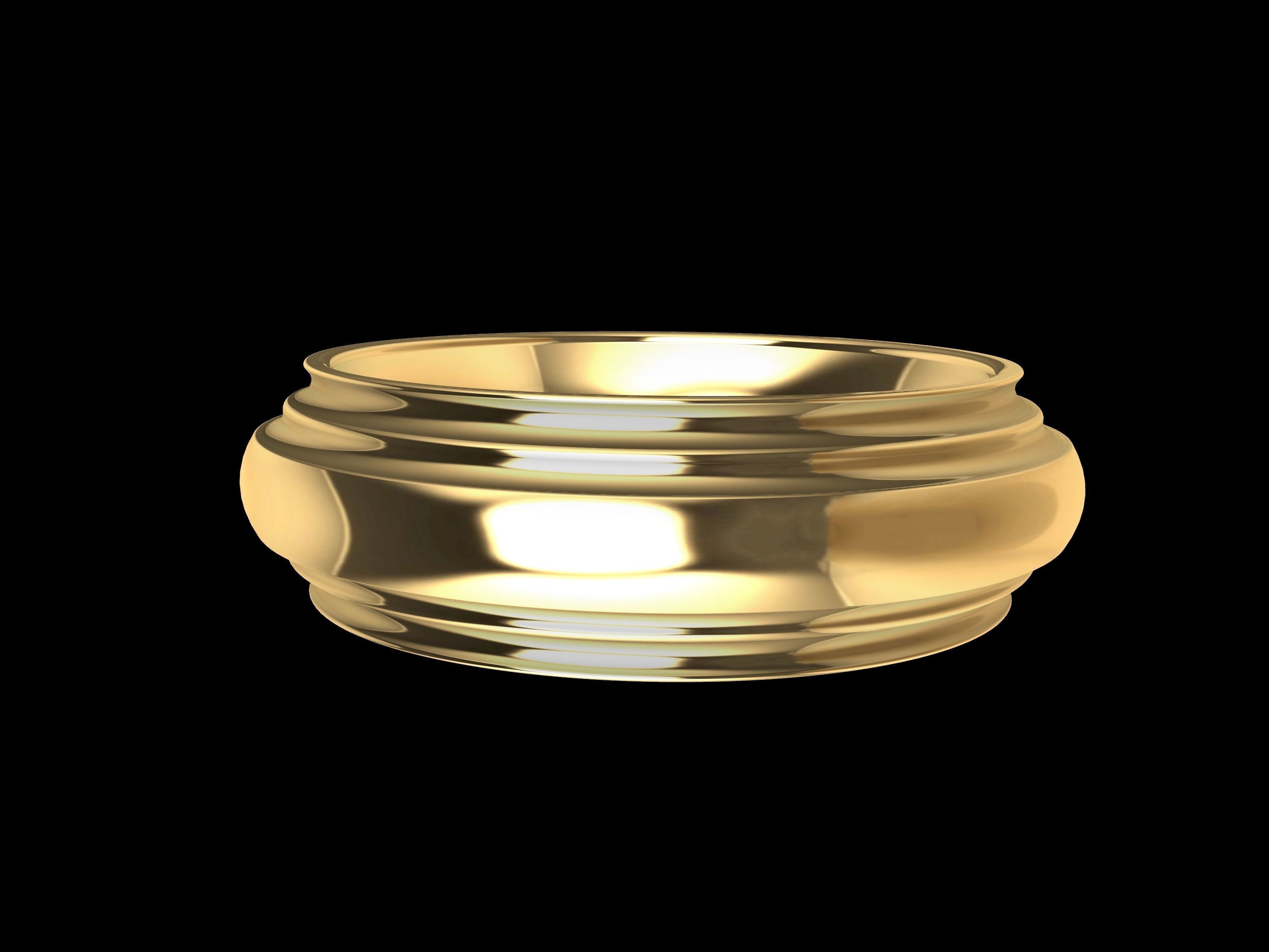 4 SIZES WEDDING BAND 3423 STL VERIFIED 3D print model_44