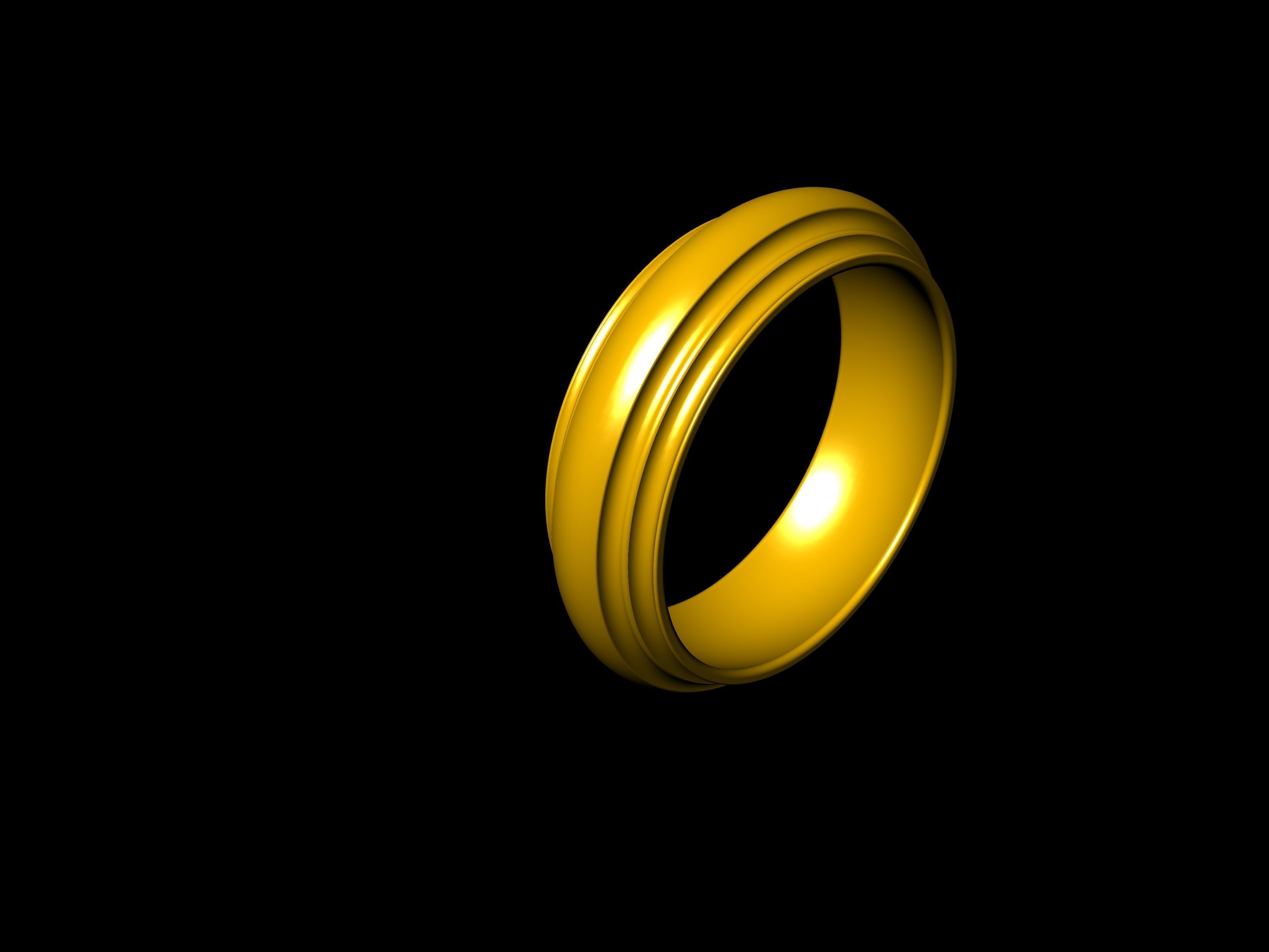 4 SIZES WEDDING BAND 3423 STL VERIFIED 3D print model_86