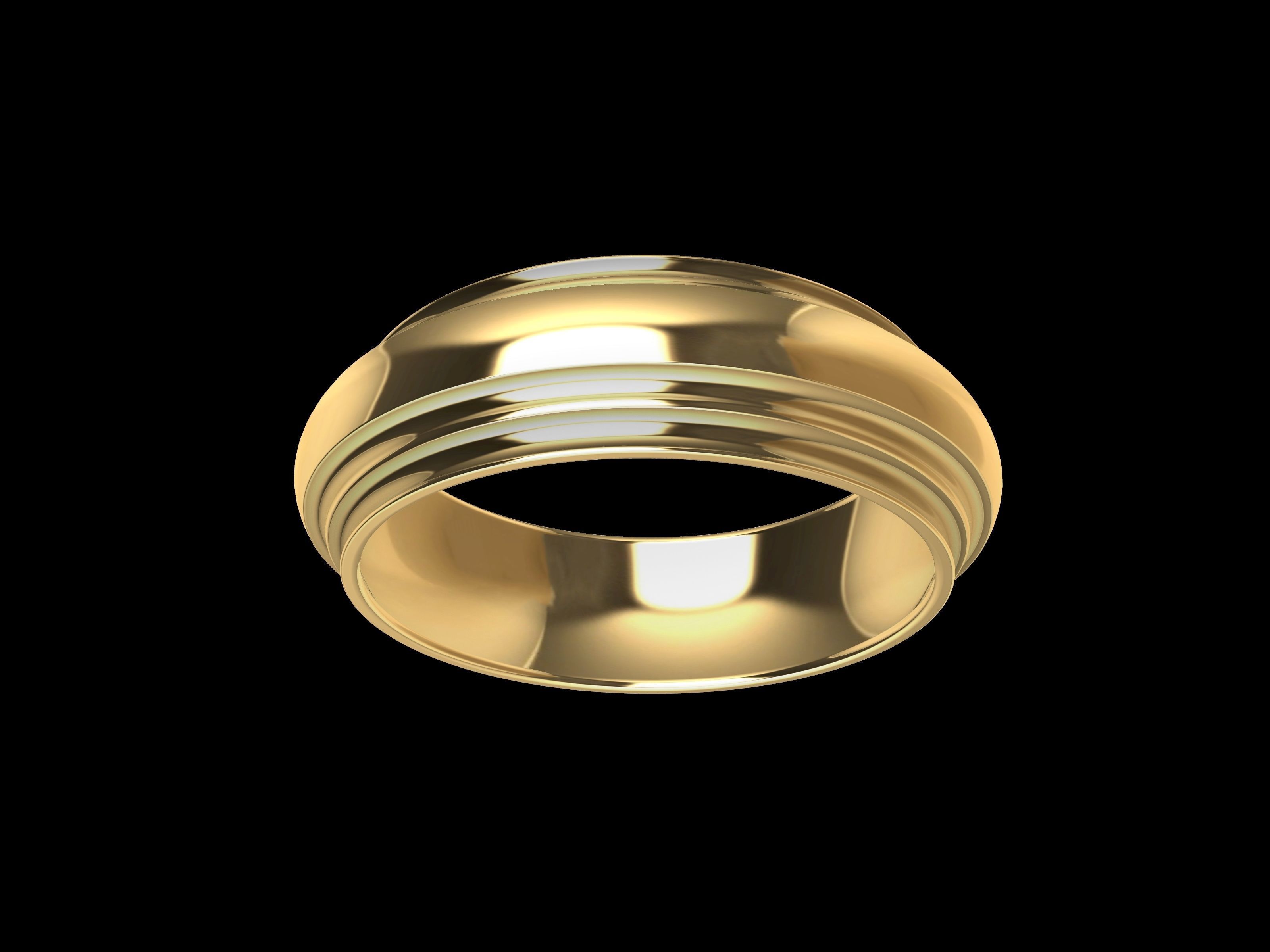 4 SIZES WEDDING BAND 3423 STL VERIFIED 3D print model_5