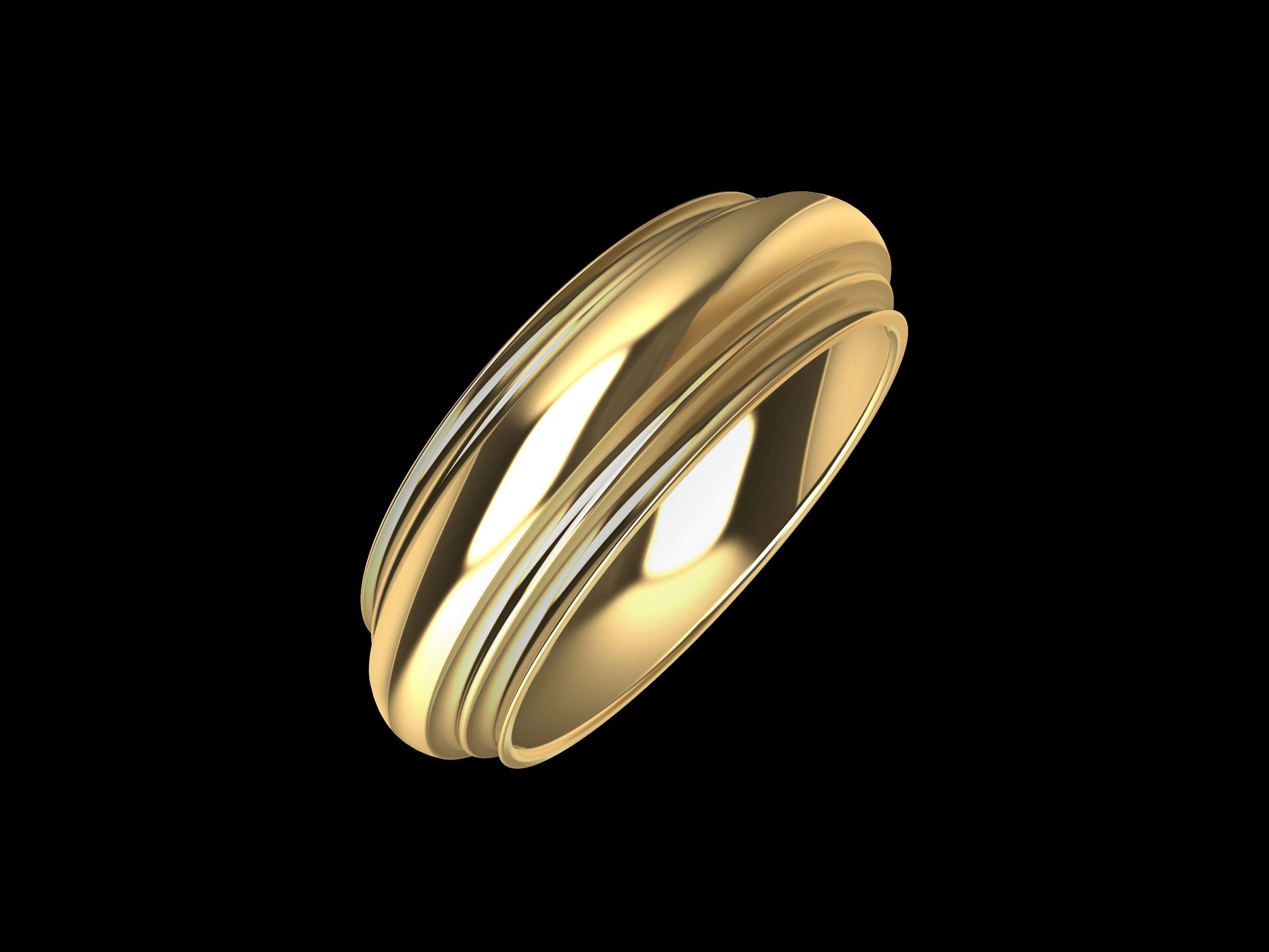 4 SIZES WEDDING BAND 3423 STL VERIFIED 3D print model_13