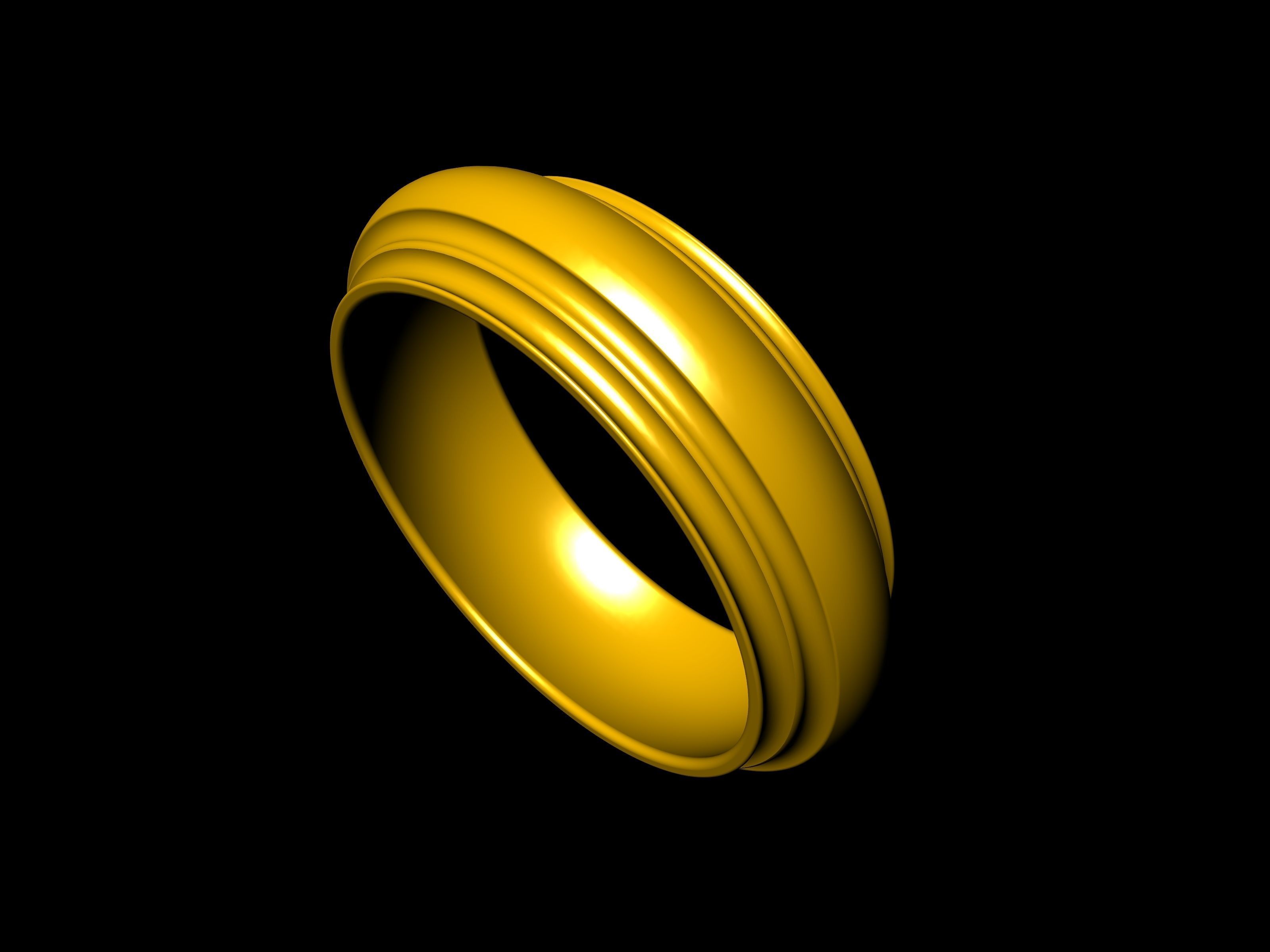 4 SIZES WEDDING BAND 3423 STL VERIFIED 3D print model_62