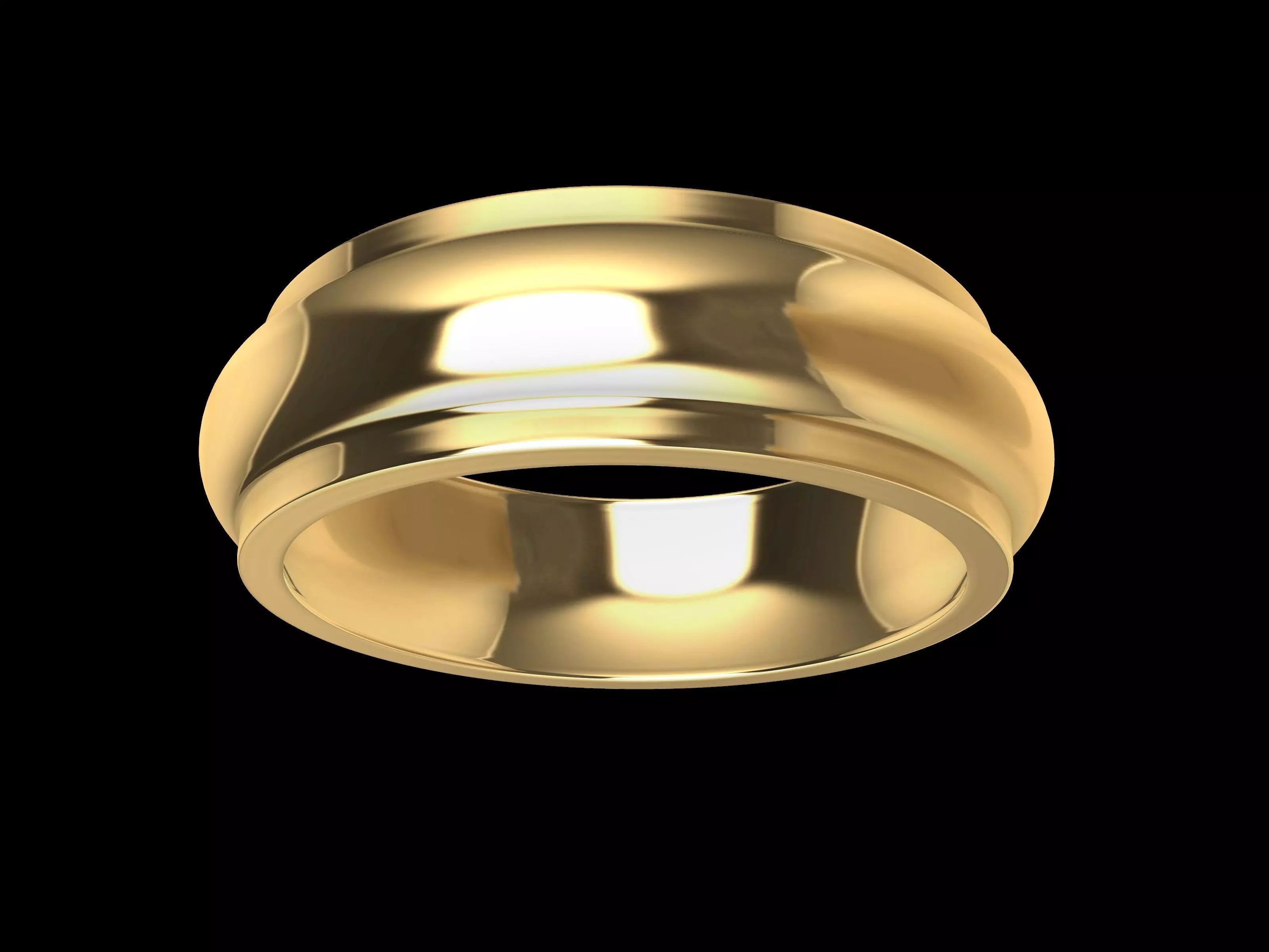 4 sizes wedding band 2389 stl verified 3D print model