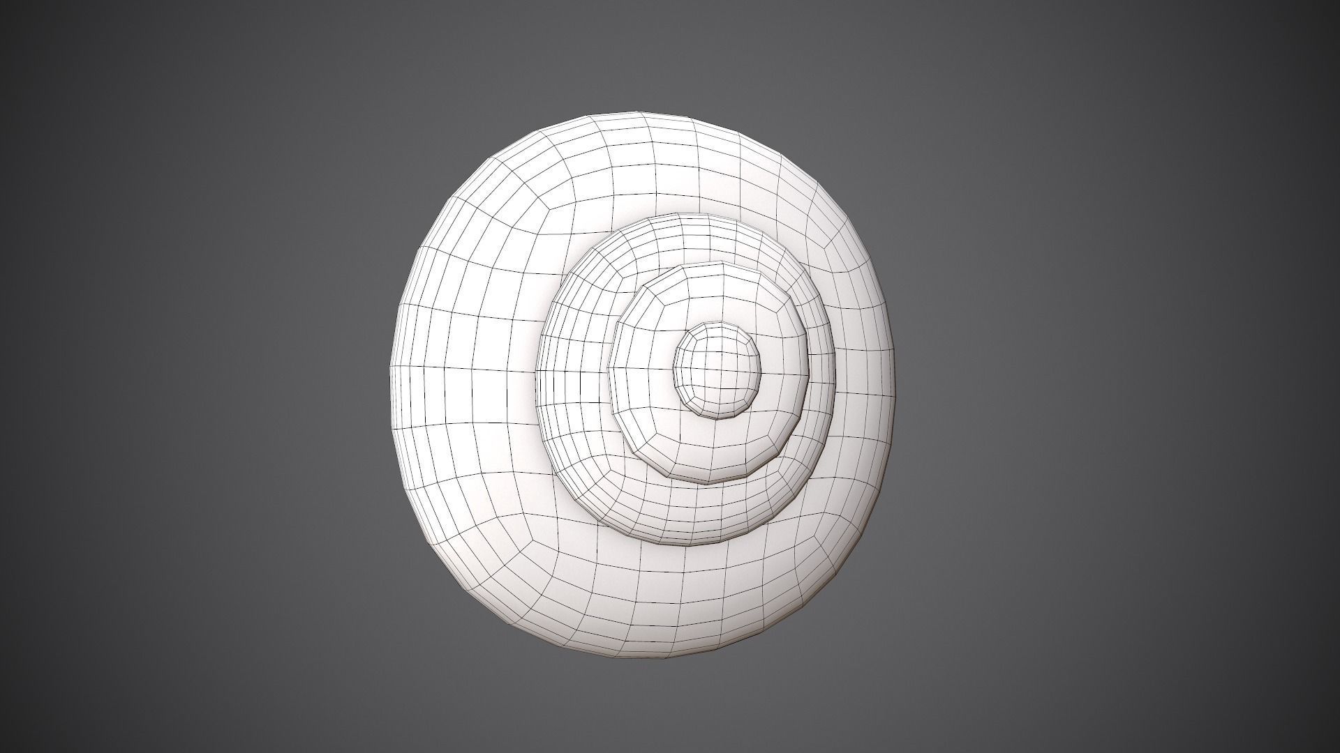 Evil Eye Cartoon Low-poly 3D model_7