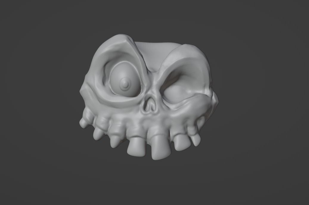 Sir Dan Skull - Medievil - Spooky Skeleton - Printable 3D print model_6