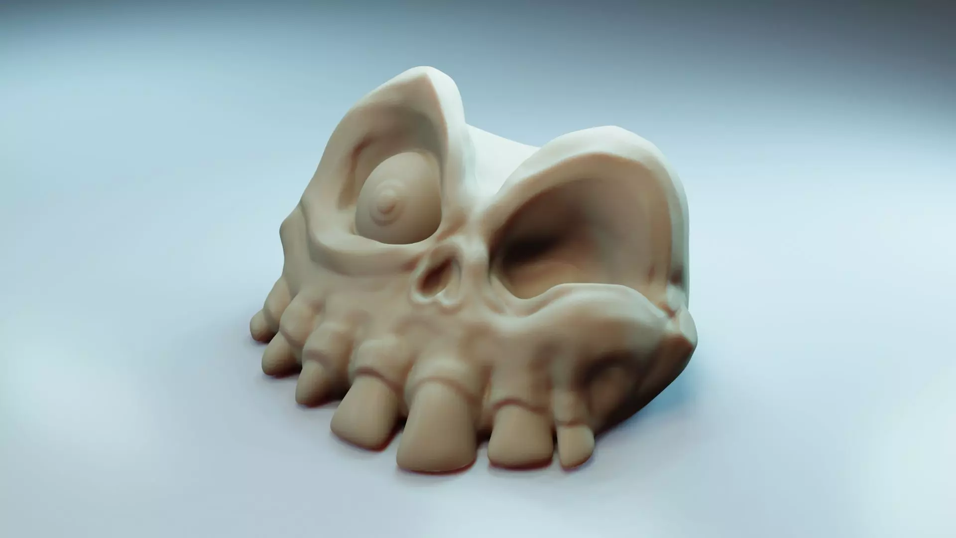 Sir Dan Skull - Medievil - Spooky Skeleton - Printable 3D print model_0