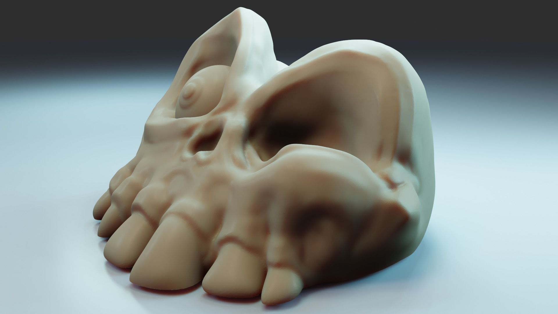 Sir Dan Skull - Medievil - Spooky Skeleton - Printable 3D print model_3