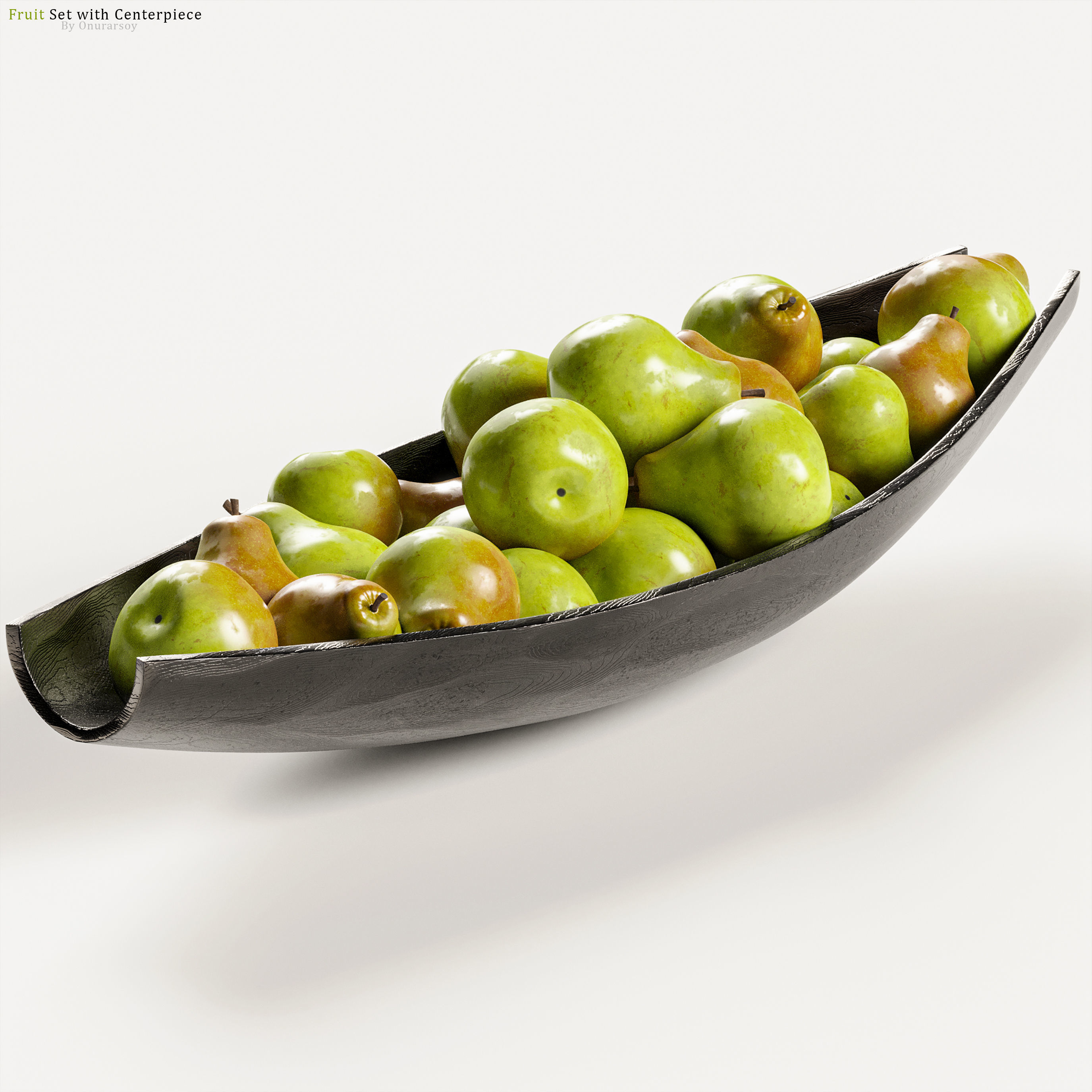 Centerpiece with Fruit Set 3D model_2