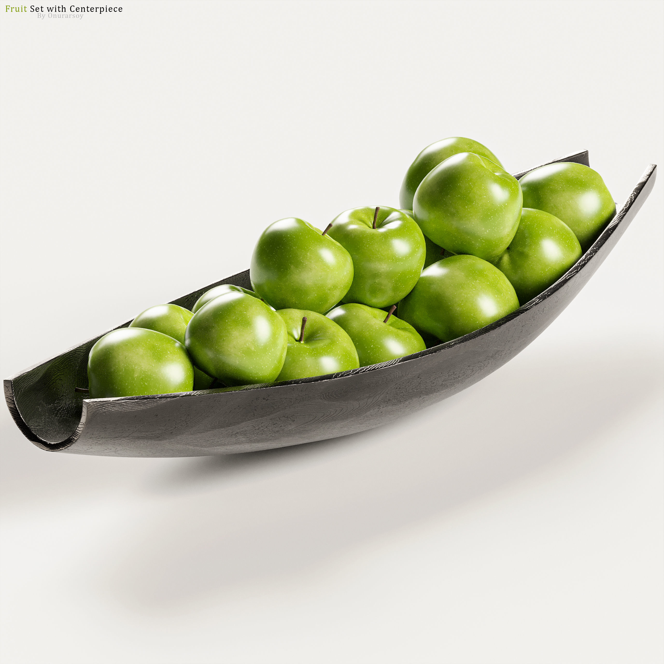 Centerpiece with Fruit Set 3D model_1