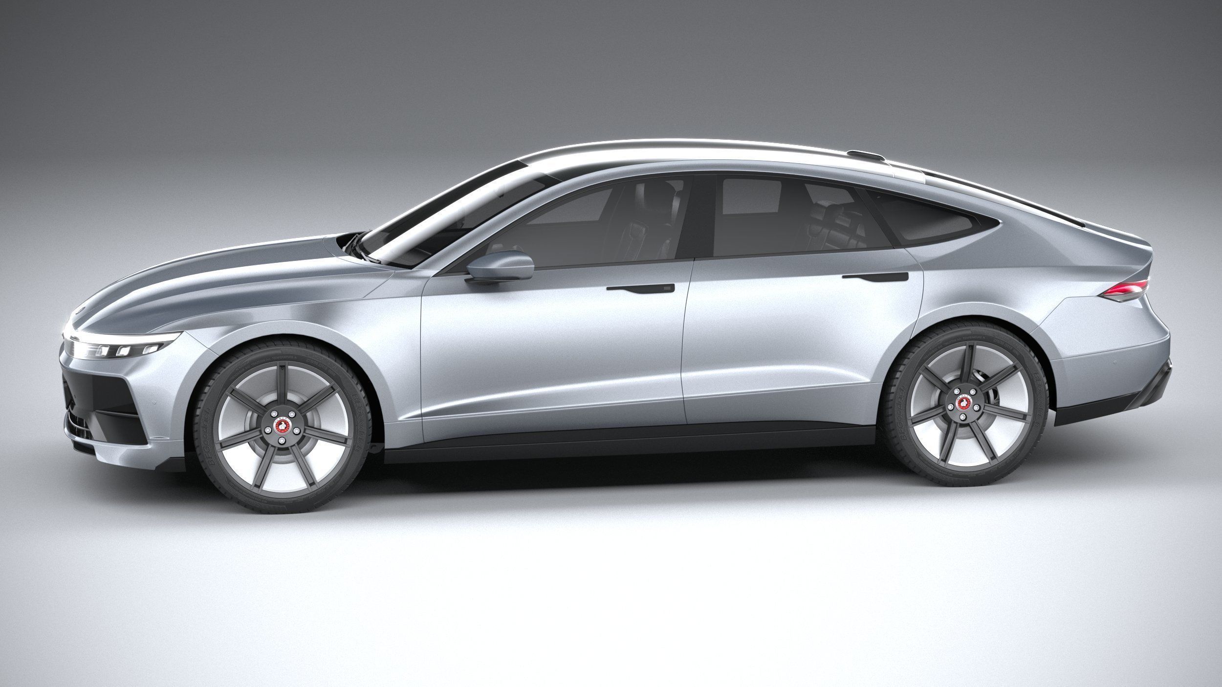Generic Sedan 4door EV v3 2022 3D model_8