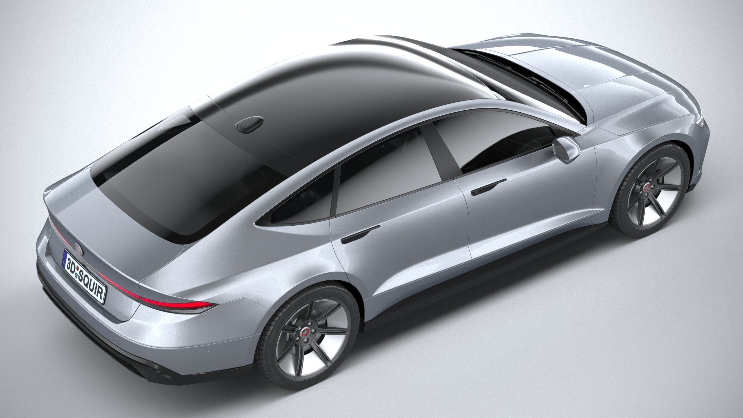 Generic Sedan 4door EV v3 2022 3D model_10
