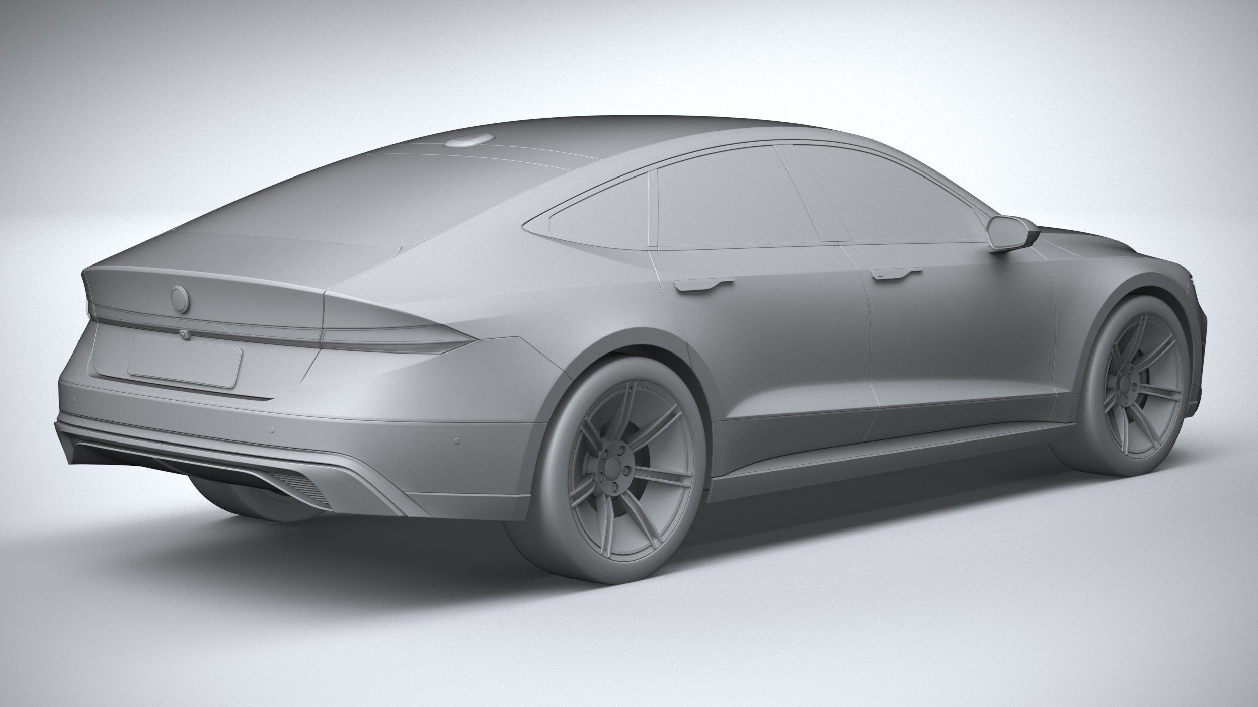 Generic Sedan 4door EV v3 2022 3D model_25