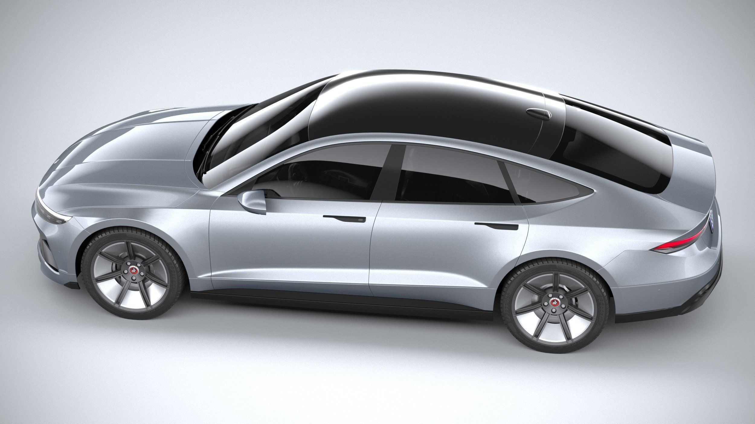 Generic Sedan 4door EV v3 2022 3D model_9