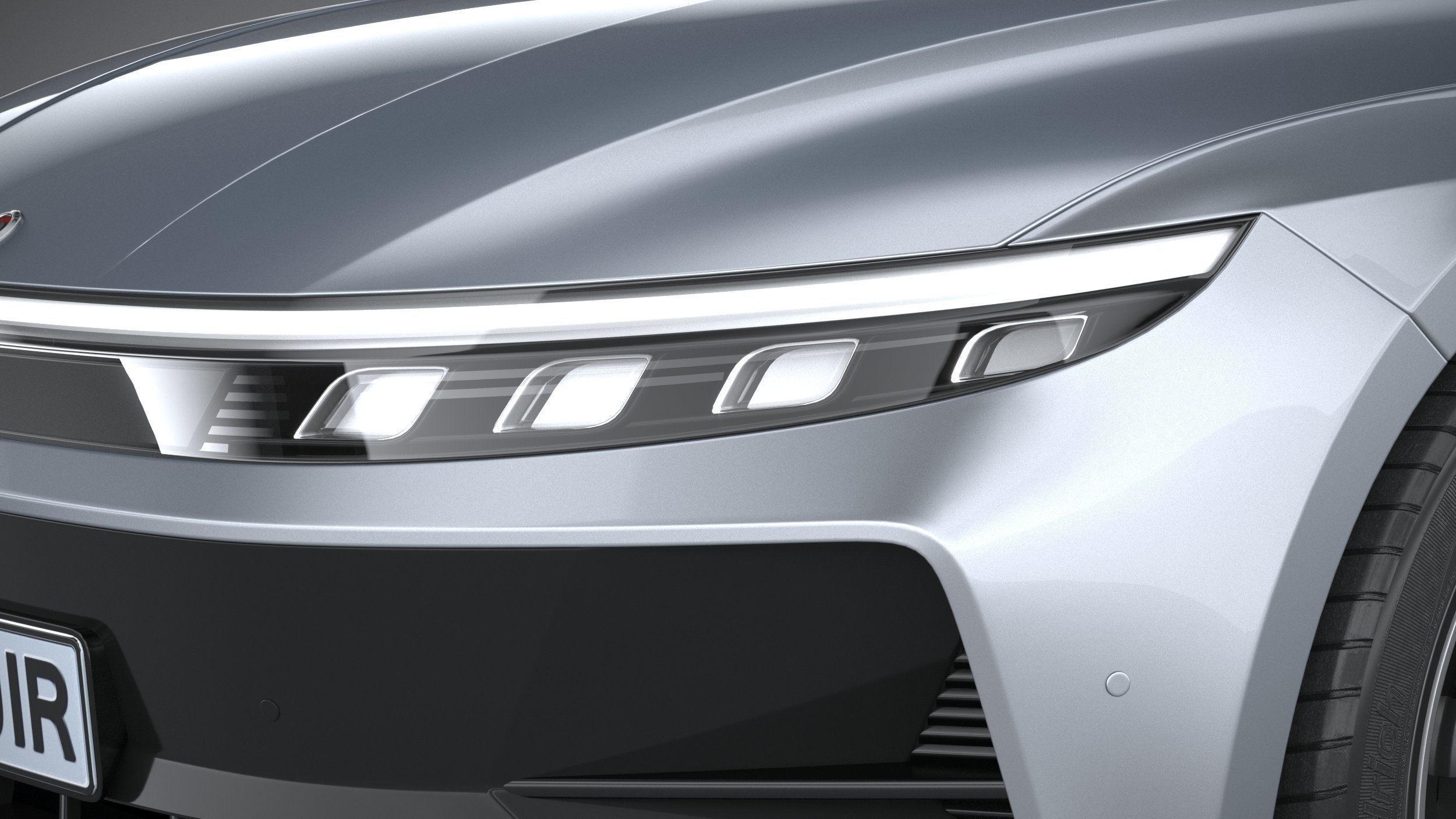 Generic Sedan 4door EV v3 2022 3D model_14