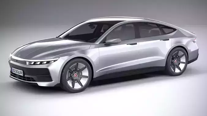Generic Sedan 4door EV v3 2022 3D model Generic Sedan 4door EV v3 2022 3D model