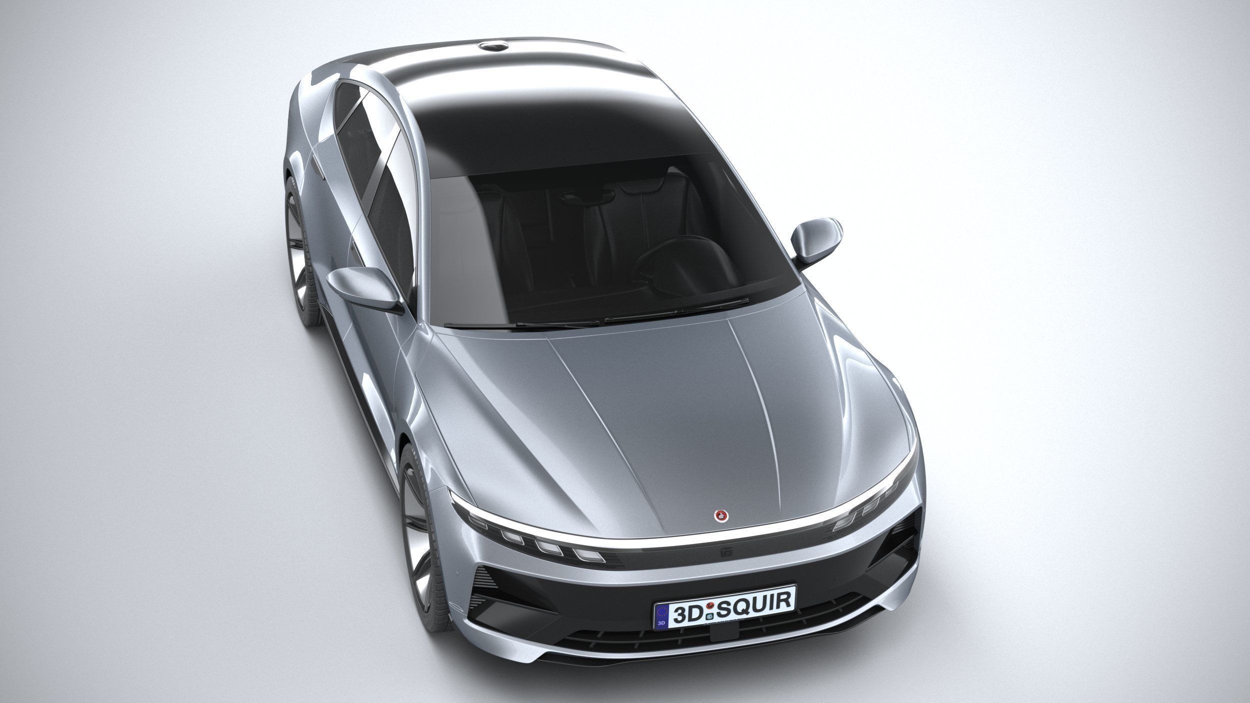 Generic Sedan 4door EV v3 2022 3D model_12