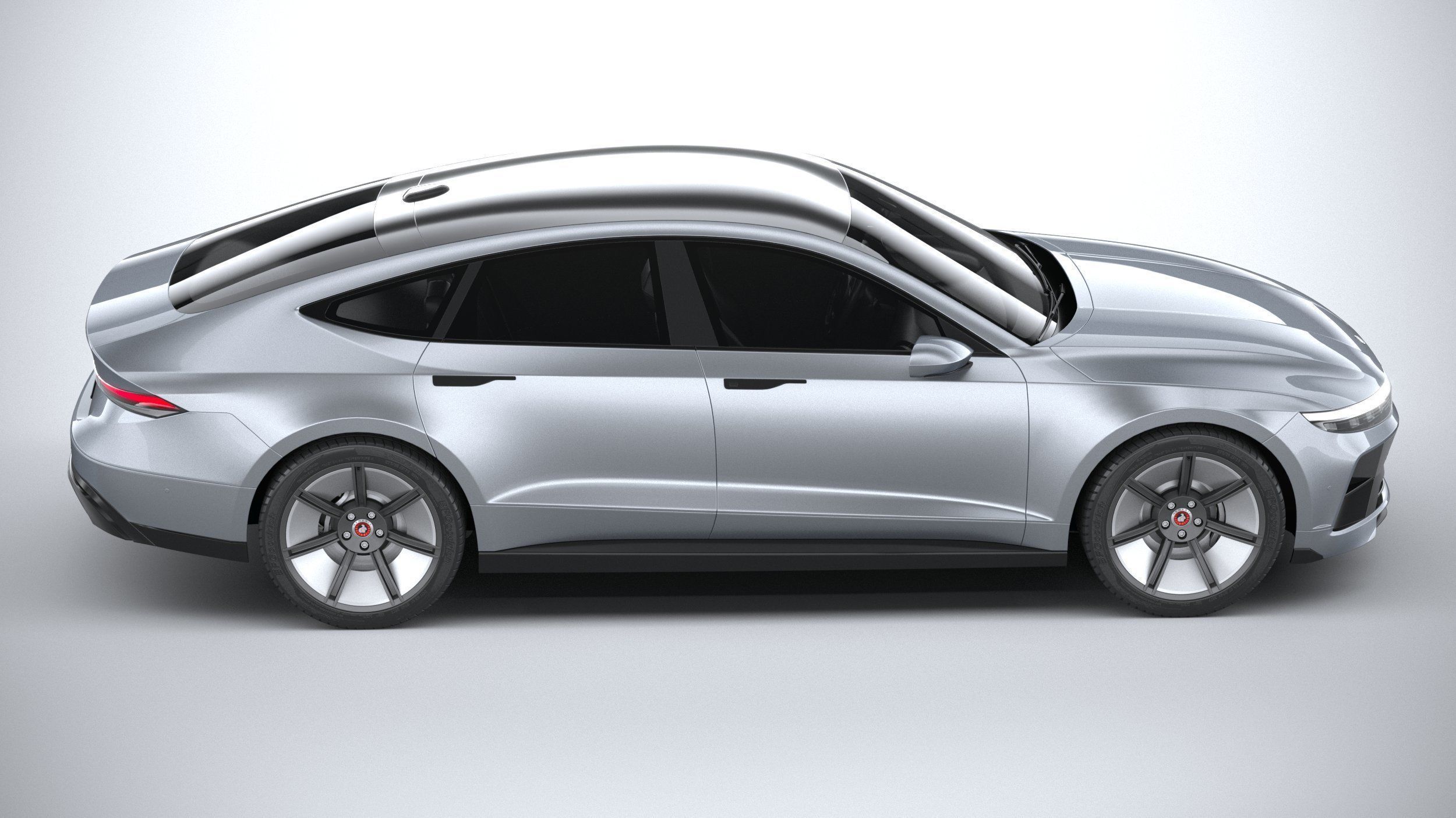 Generic Sedan 4door EV v3 2022 3D model_11