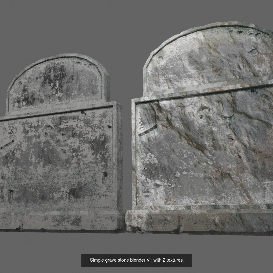 grave stone 3D Model Collection_12