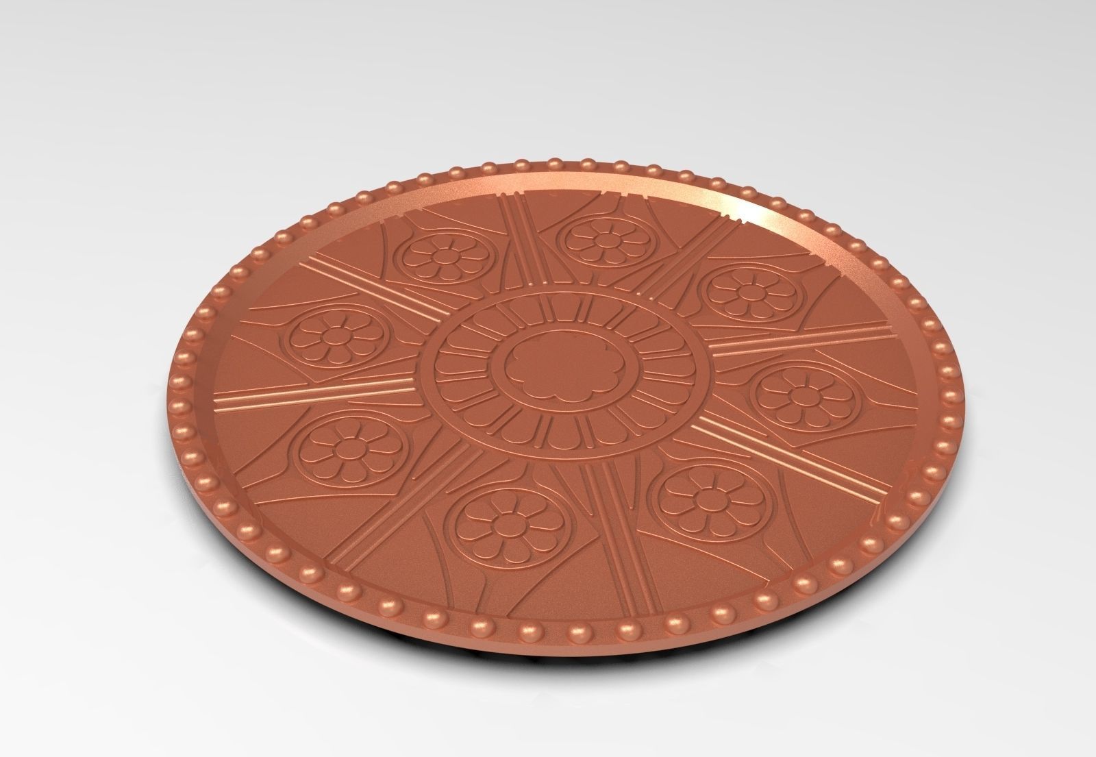 TEA COSTER AND RATH STAND 3D print model_1