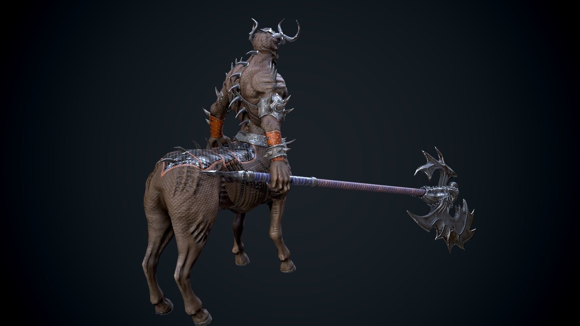 Centaur Low-poly 3D model_11