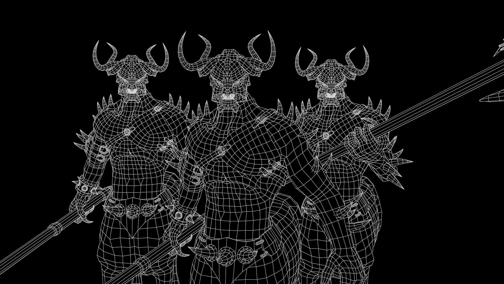 Centaur Low-poly 3D model_17