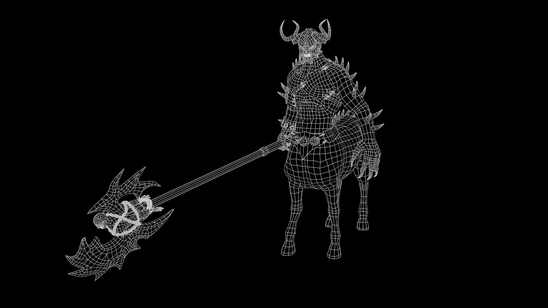 Centaur Low-poly 3D model_14