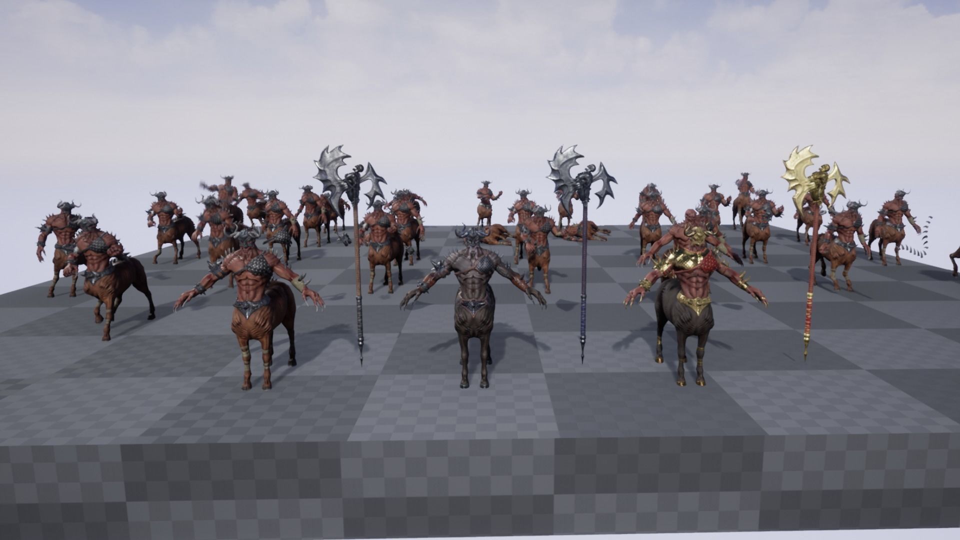 Centaur Low-poly 3D model_16