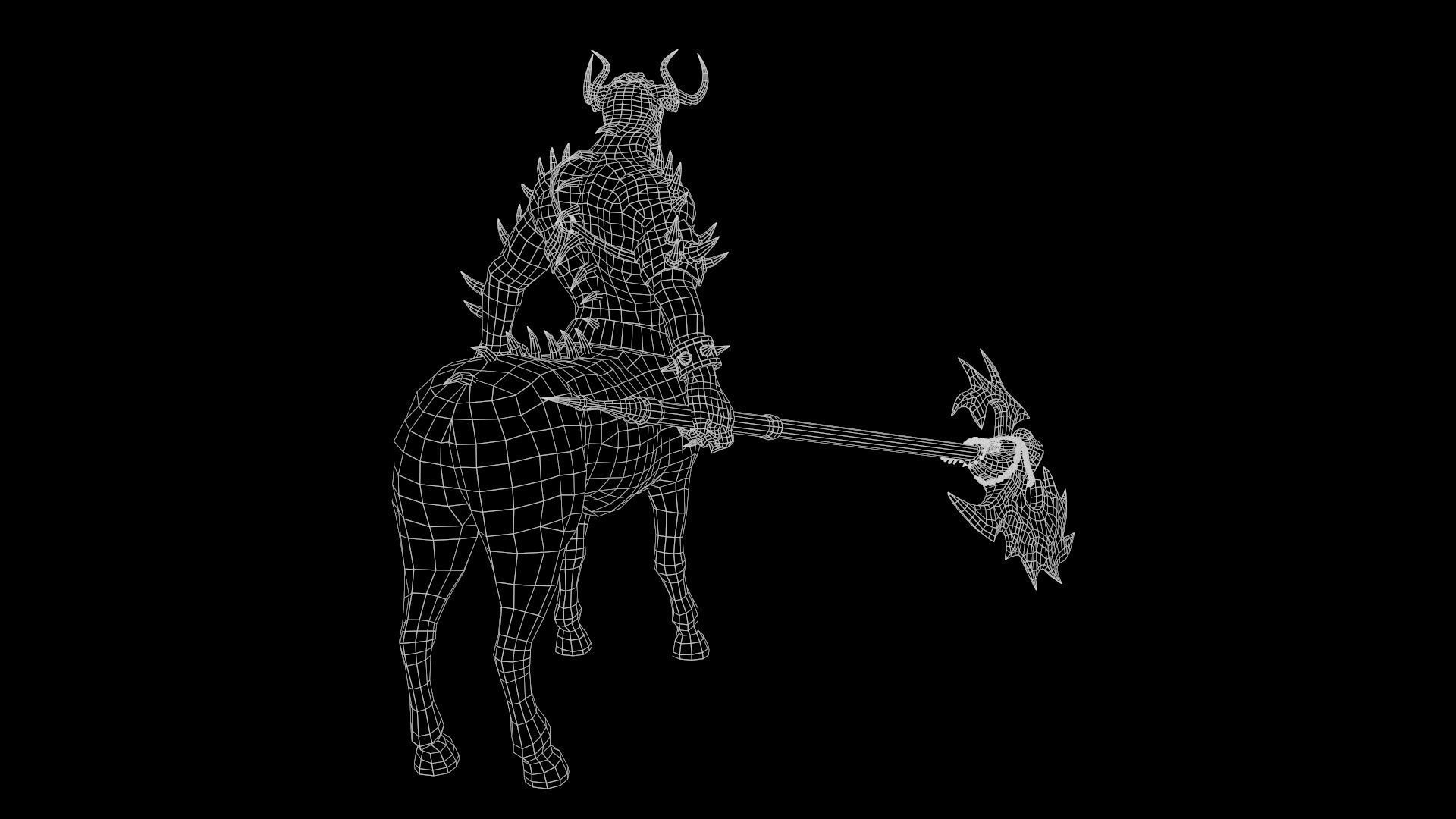 Centaur Low-poly 3D model_15