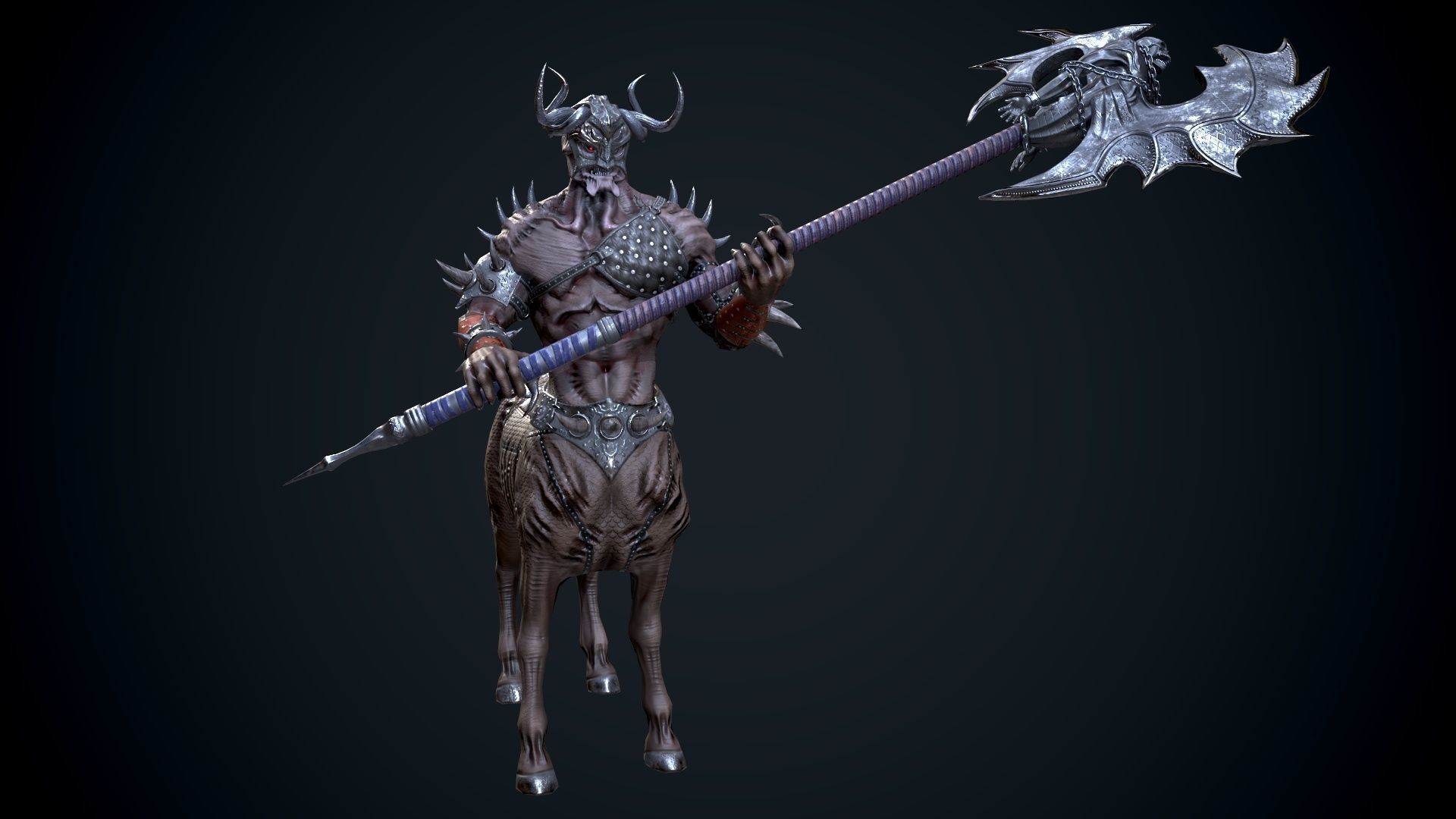 Centaur Low-poly 3D model_3