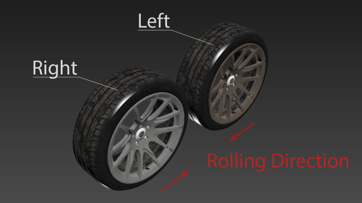 Rim 5Zigen ZR and Tire Dunlop Sport Maxx Low Poly Low-poly 3D model_25