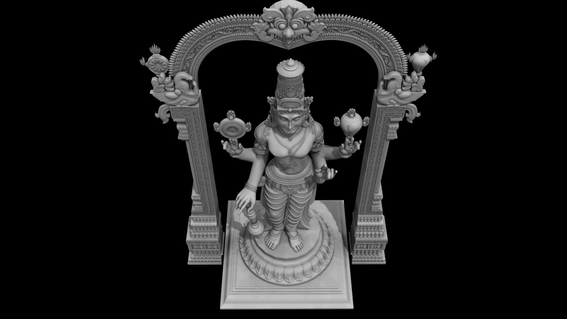 lord vishnu 3D model_10