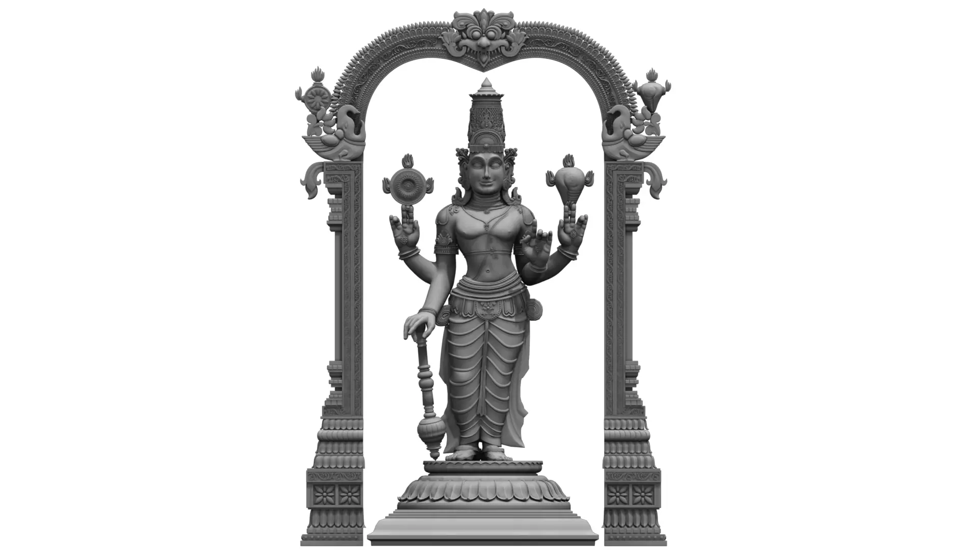 lord vishnu 3D model_0