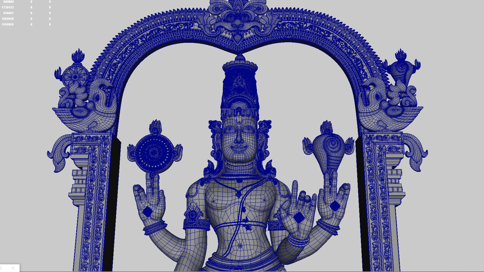 lord vishnu 3D model_2
