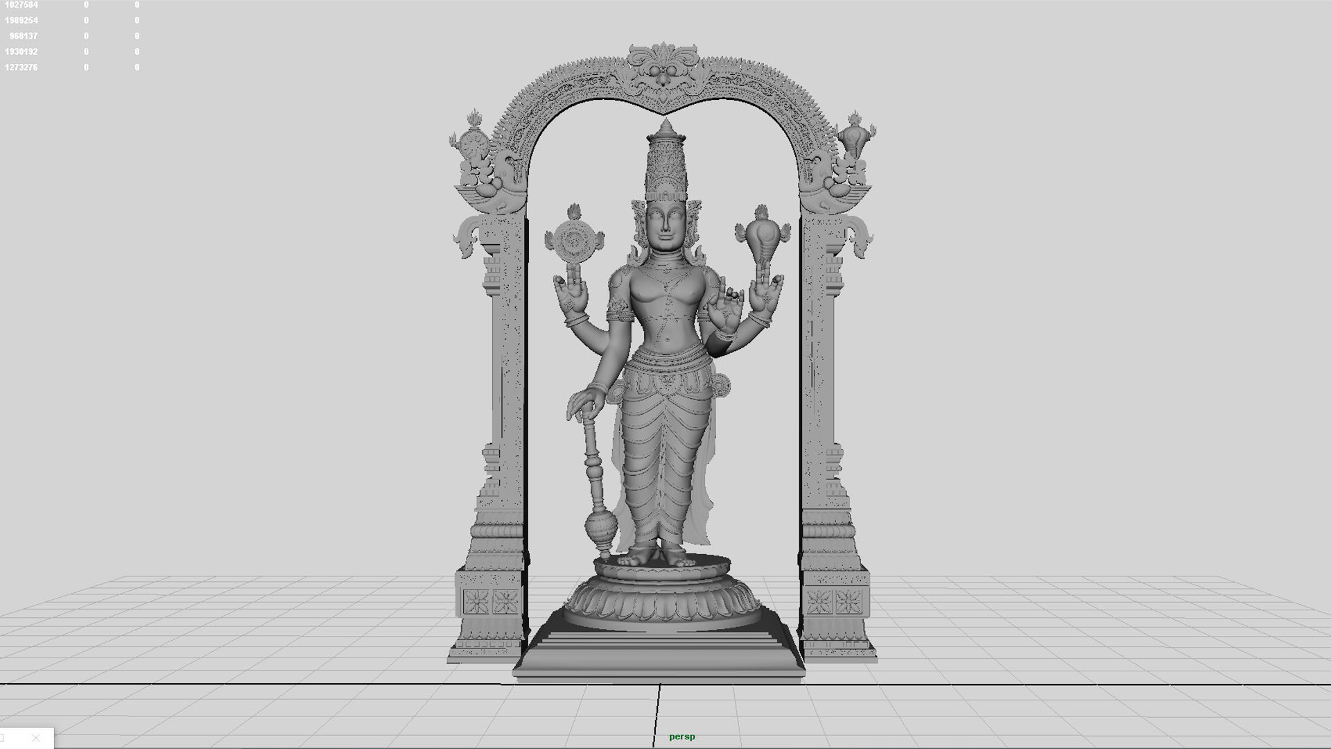 lord vishnu 3D model_11