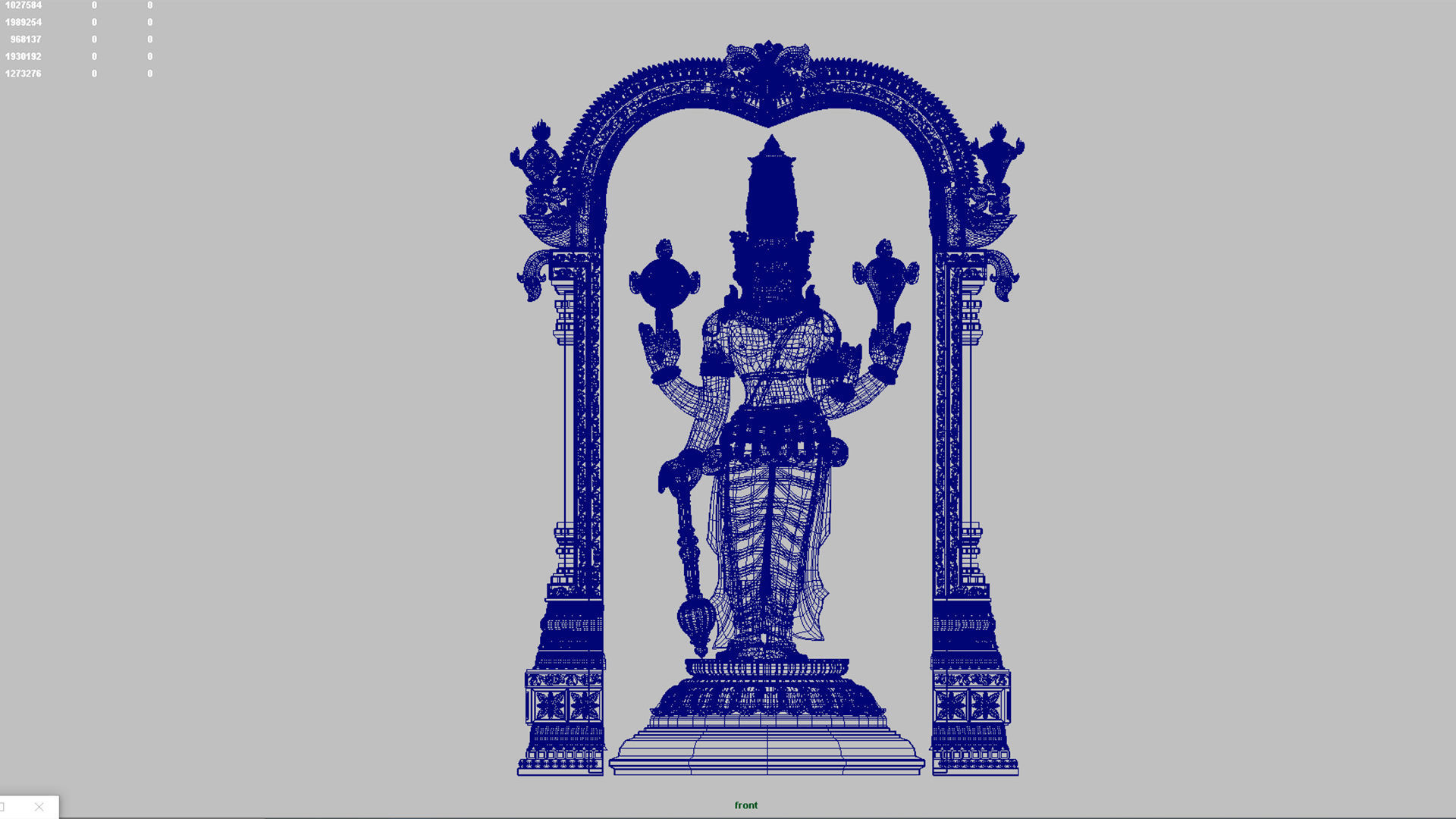 lord vishnu 3D model_1
