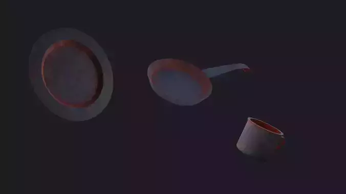 Old crockery 3D Model 