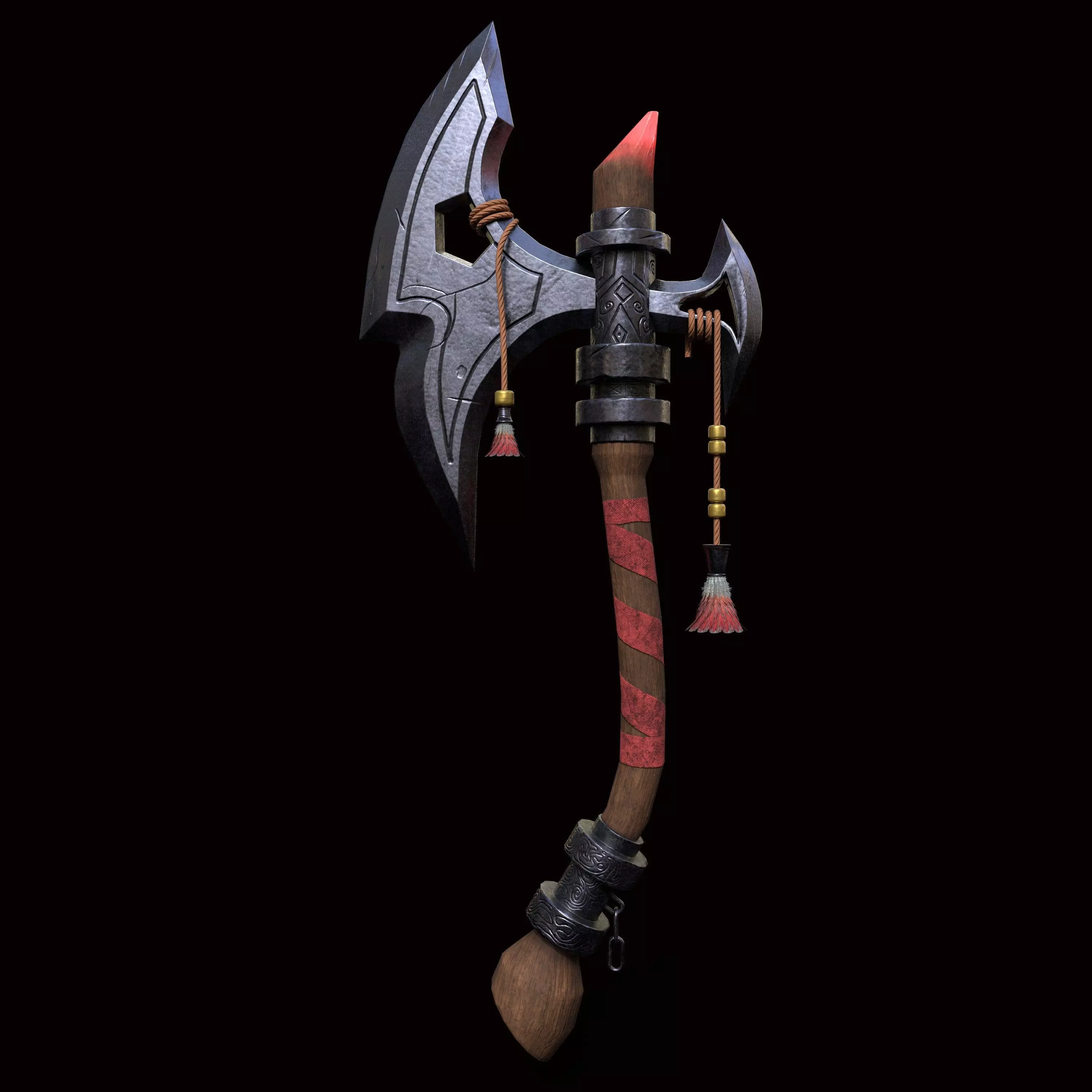 Stylized Axe game Asset Low-poly 3D model